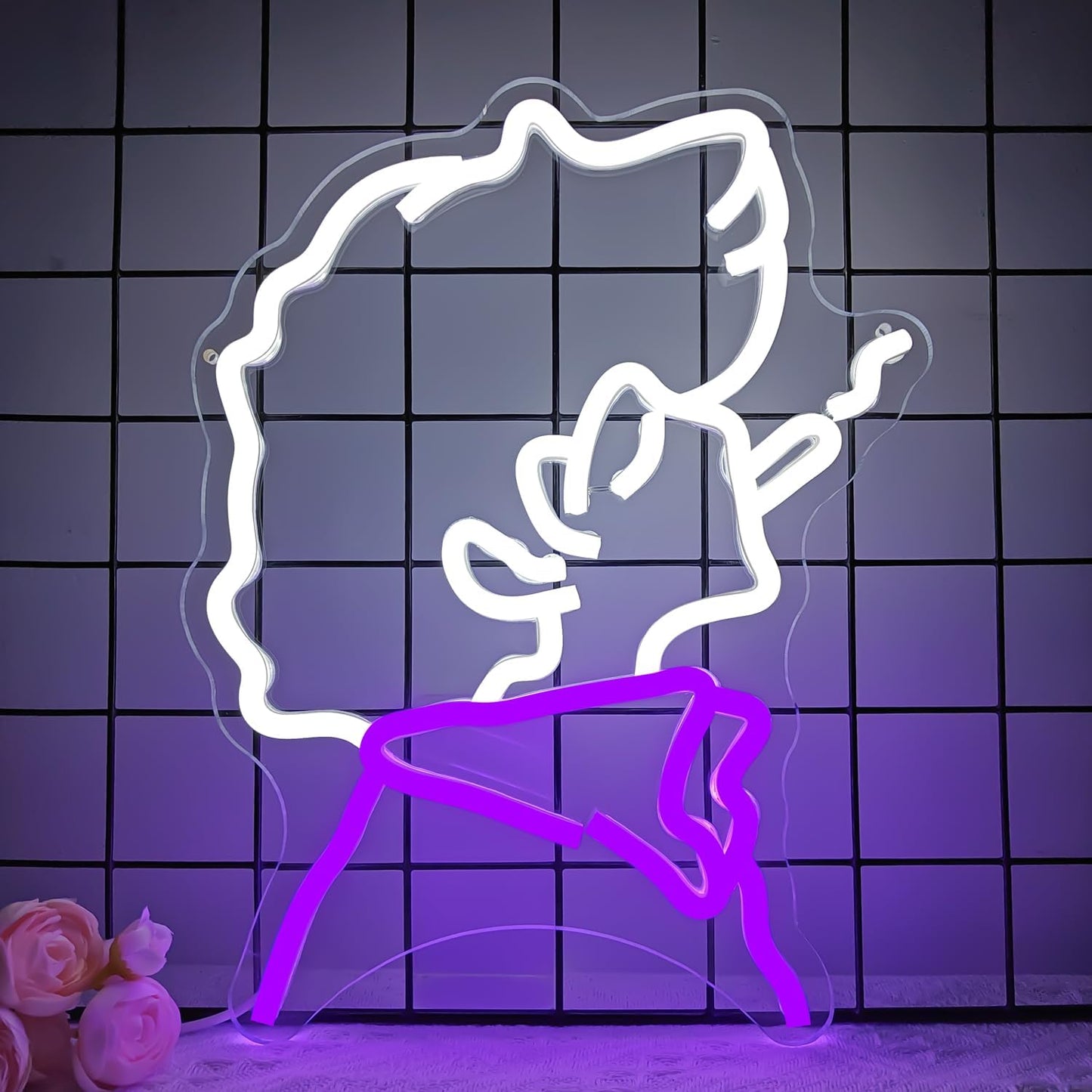 Anime Cowboy Neon Sign for Wall Decor - LED Light Up Sign