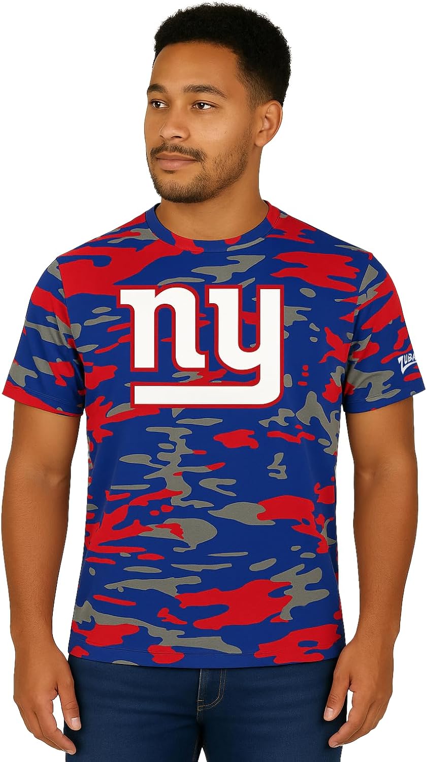 Zubaz NFL Teams Men's Short Sleeve Graphic T-Shirt for Fans