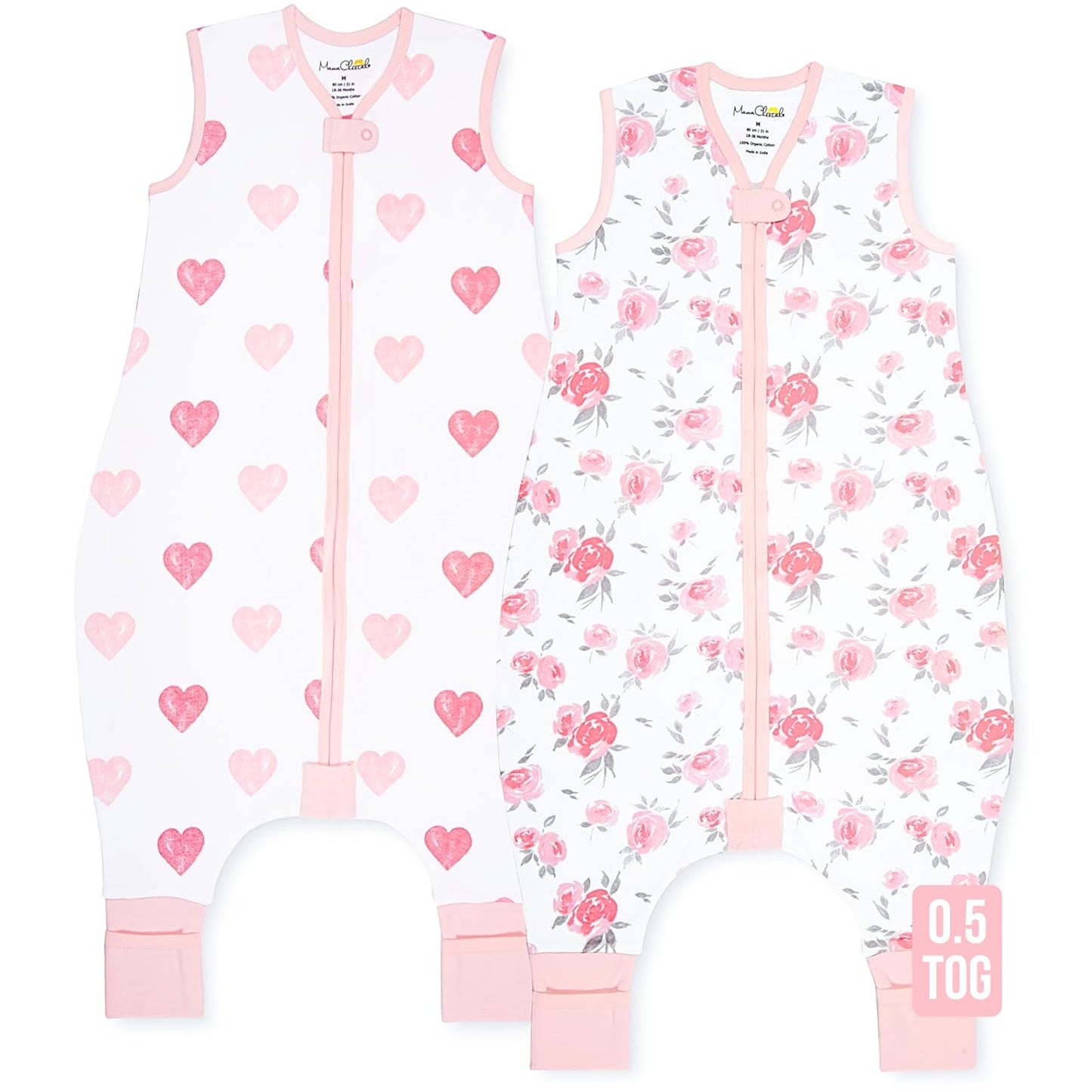 Mama Cheetah Toddler Sleep Sack with Feet for Cozy Nights