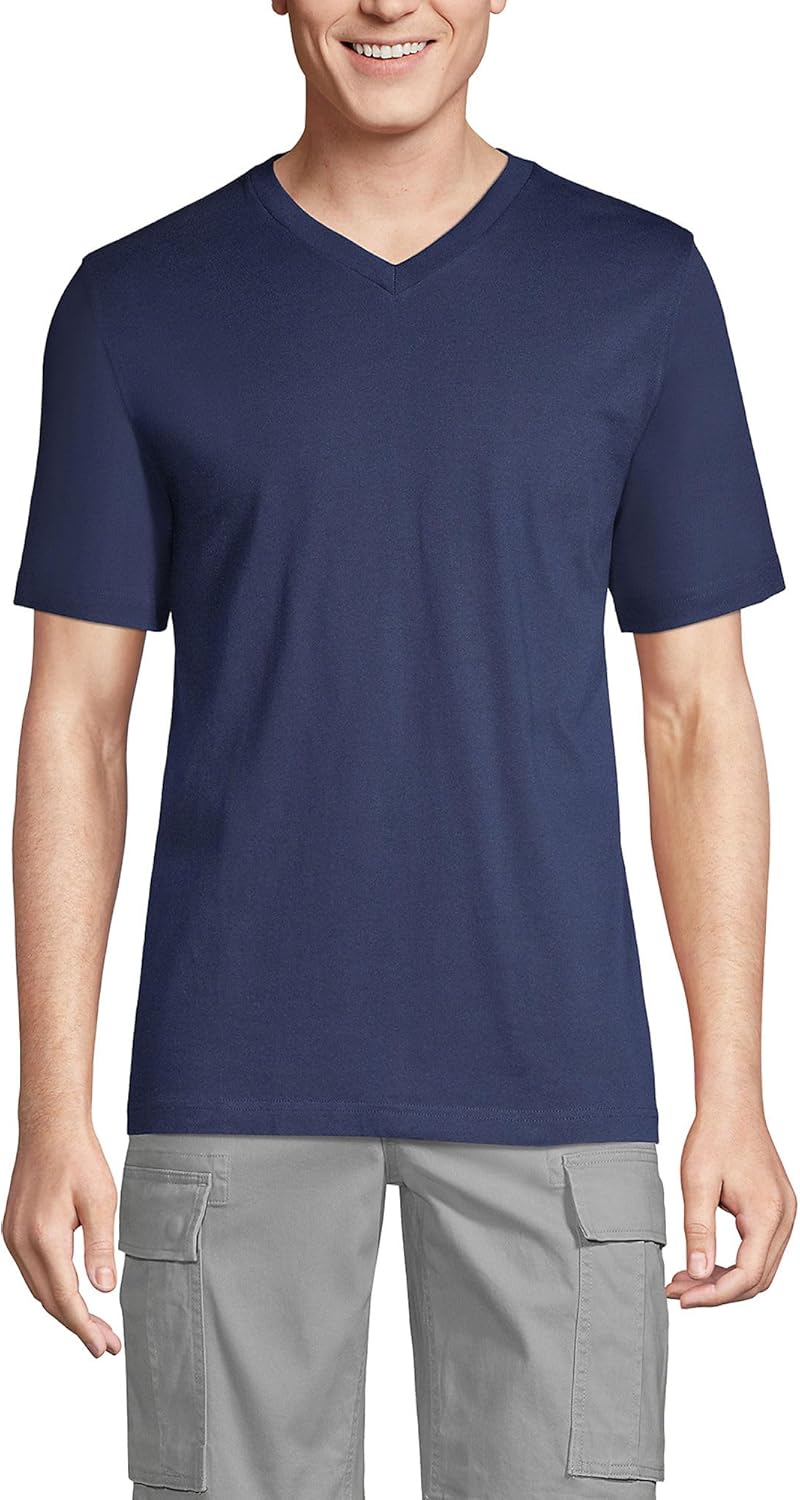 Lands' End Men's Super-T Short Sleeve V-Neck T-Shirt Review