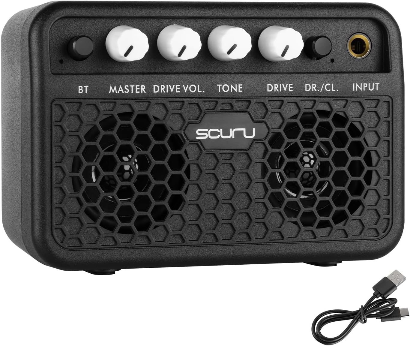5W Rechargeable Bluetooth Mini Amp for Desktop Practice