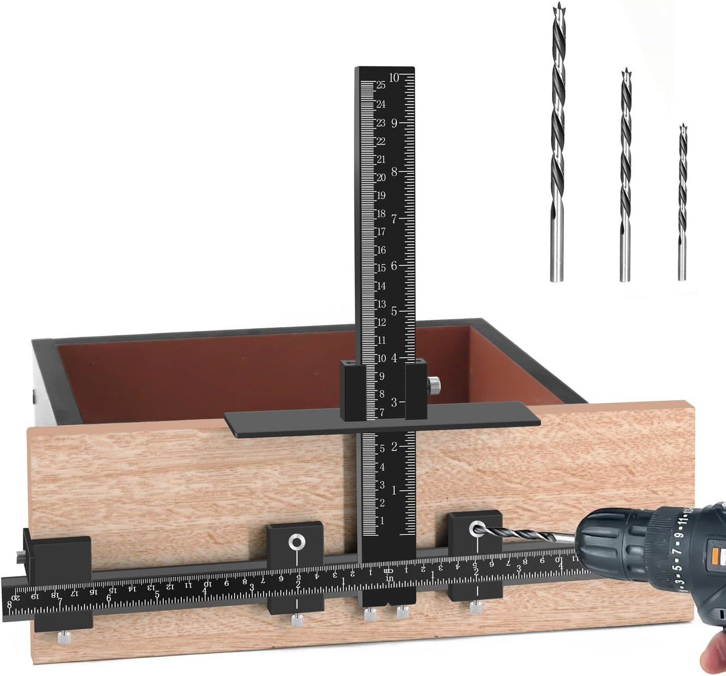 Cabinet Hardware Jig for Precise Installation of Handles and Knobs