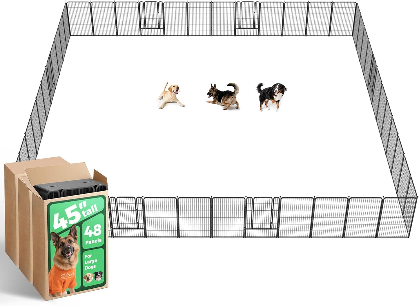 FXW Rollick Unleashed Dog Playpen for Large Dogs, 45 inch