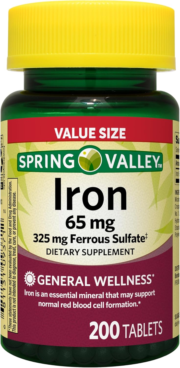 200 Iron Tablets Boost Energy
