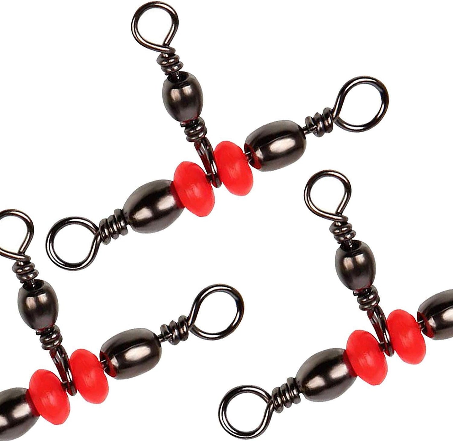 AGOOL 3-Way Swivels, 60pcs Triple T-Shape Barrel Swivels