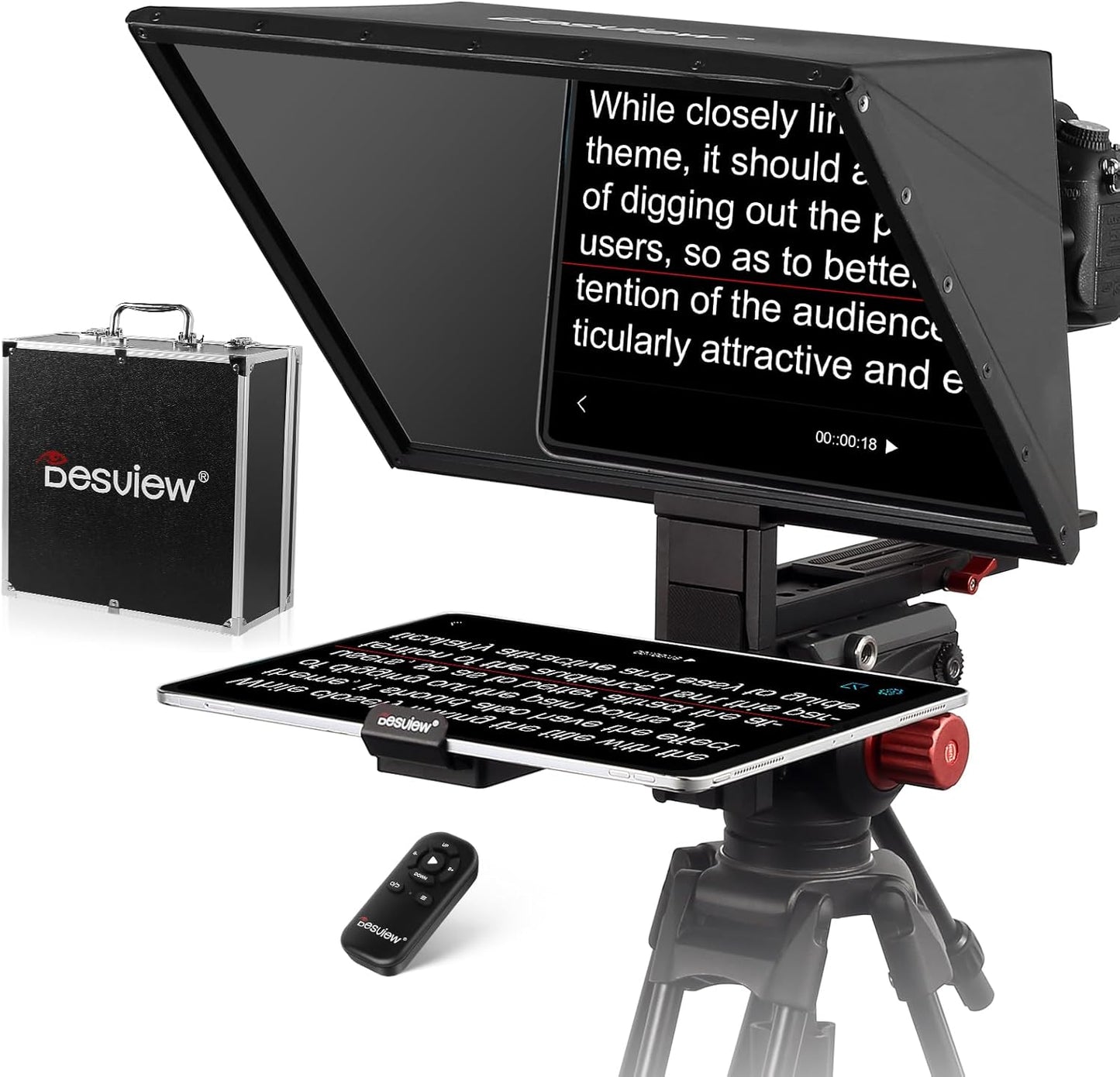 Desview TP170 Teleprompter for iPad and DSLR Video Making