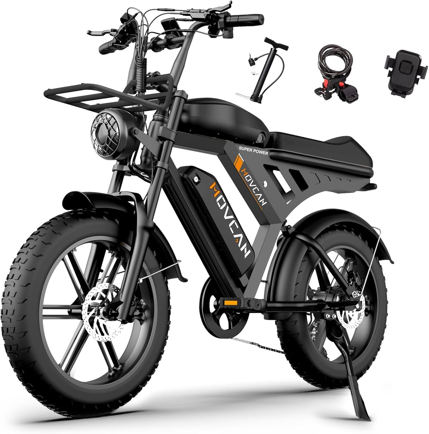 MOVCAN Electric Bike for Adults: 1500W Motor & Dual Battery