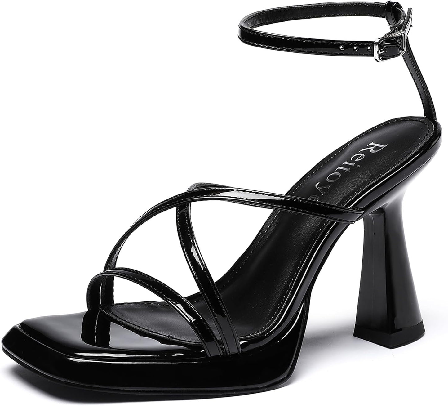 Reitoye Strappy Heels for Women: Stylish Chunky Block Sandals