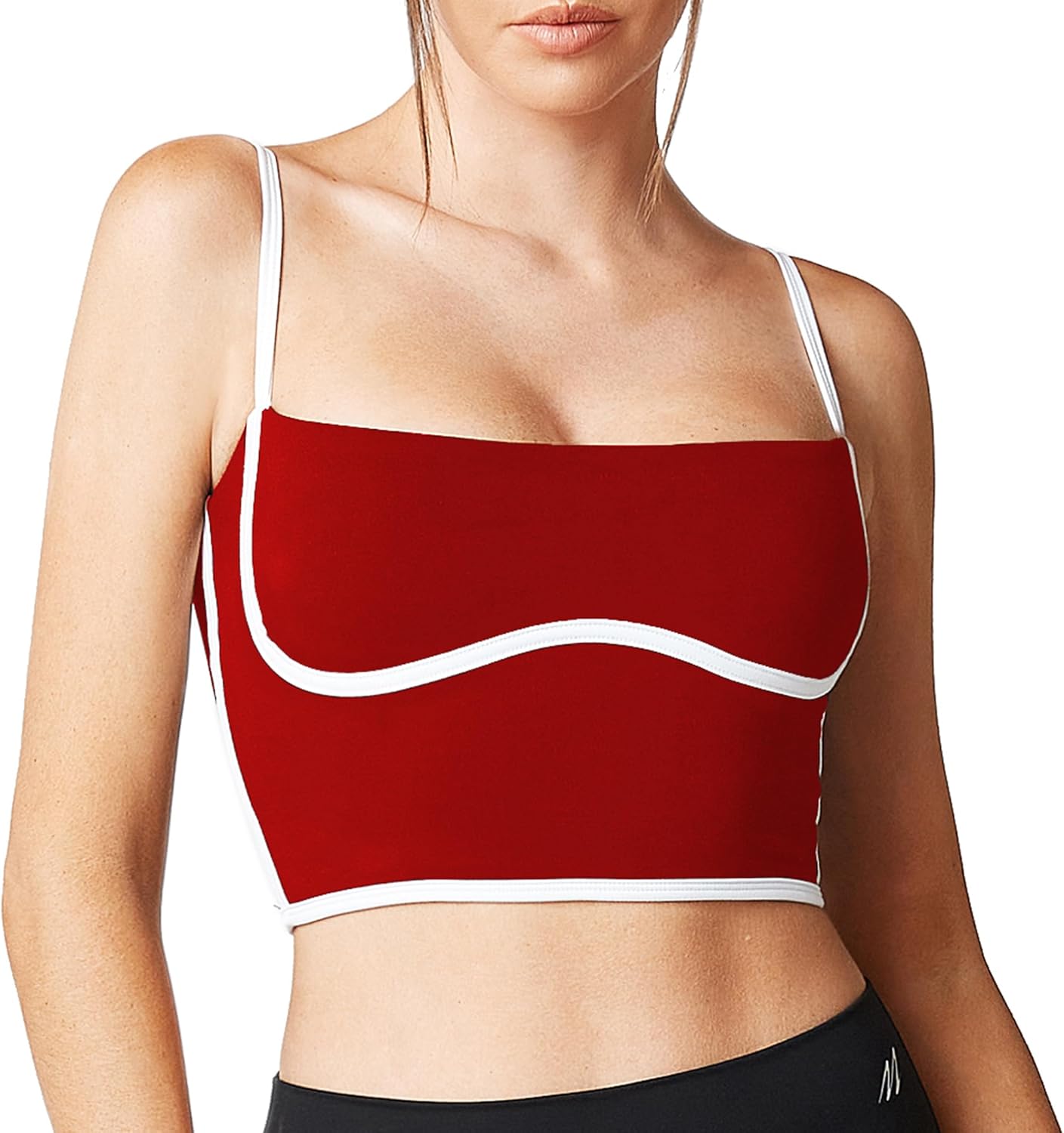 Move With You Sleeveless Spaghetti Strap Sports Bra Tank Top