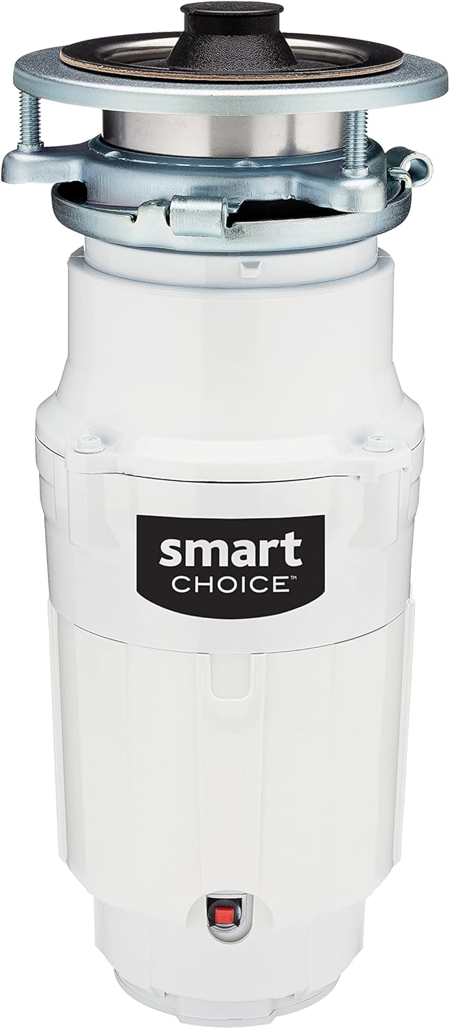 Smart Choice 1/2 HP Direct Wire Garbage Disposal for Kitchen Sinks