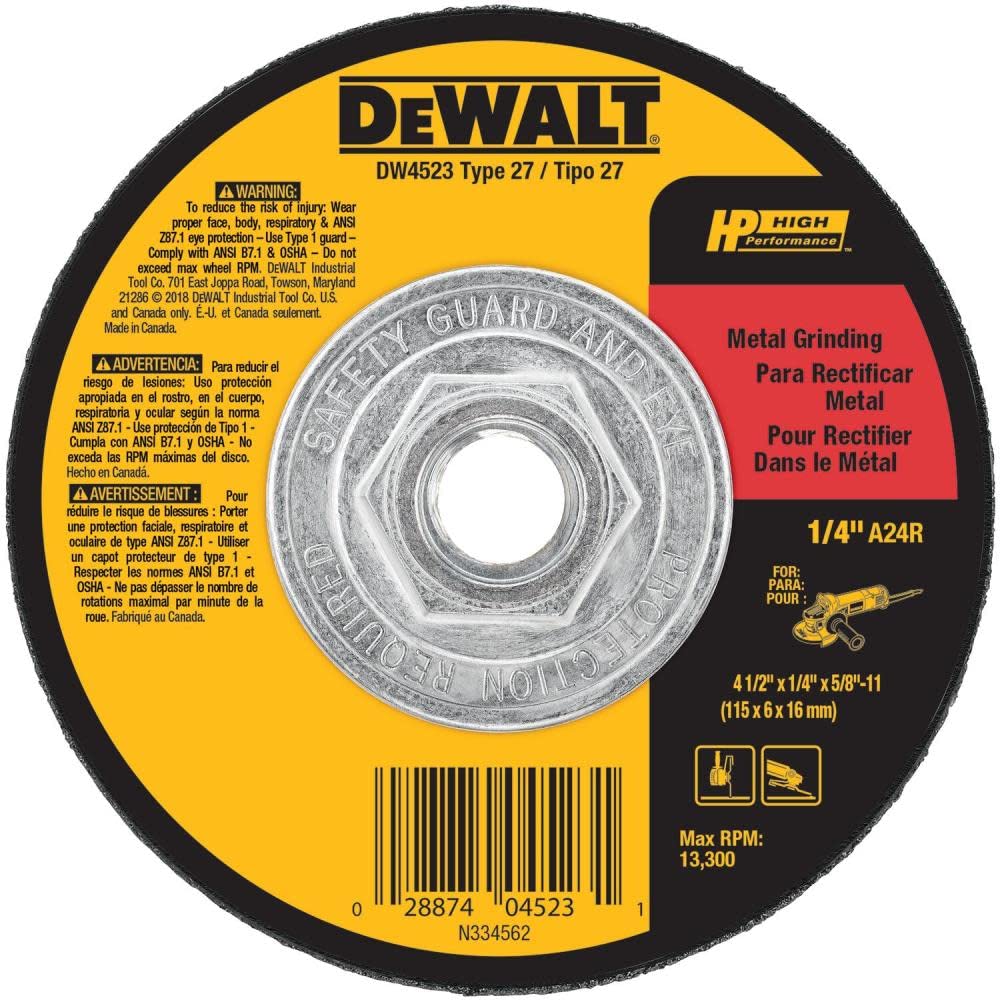 DEWALT General Purpose Metal Grinding Wheel - Precision Grinding