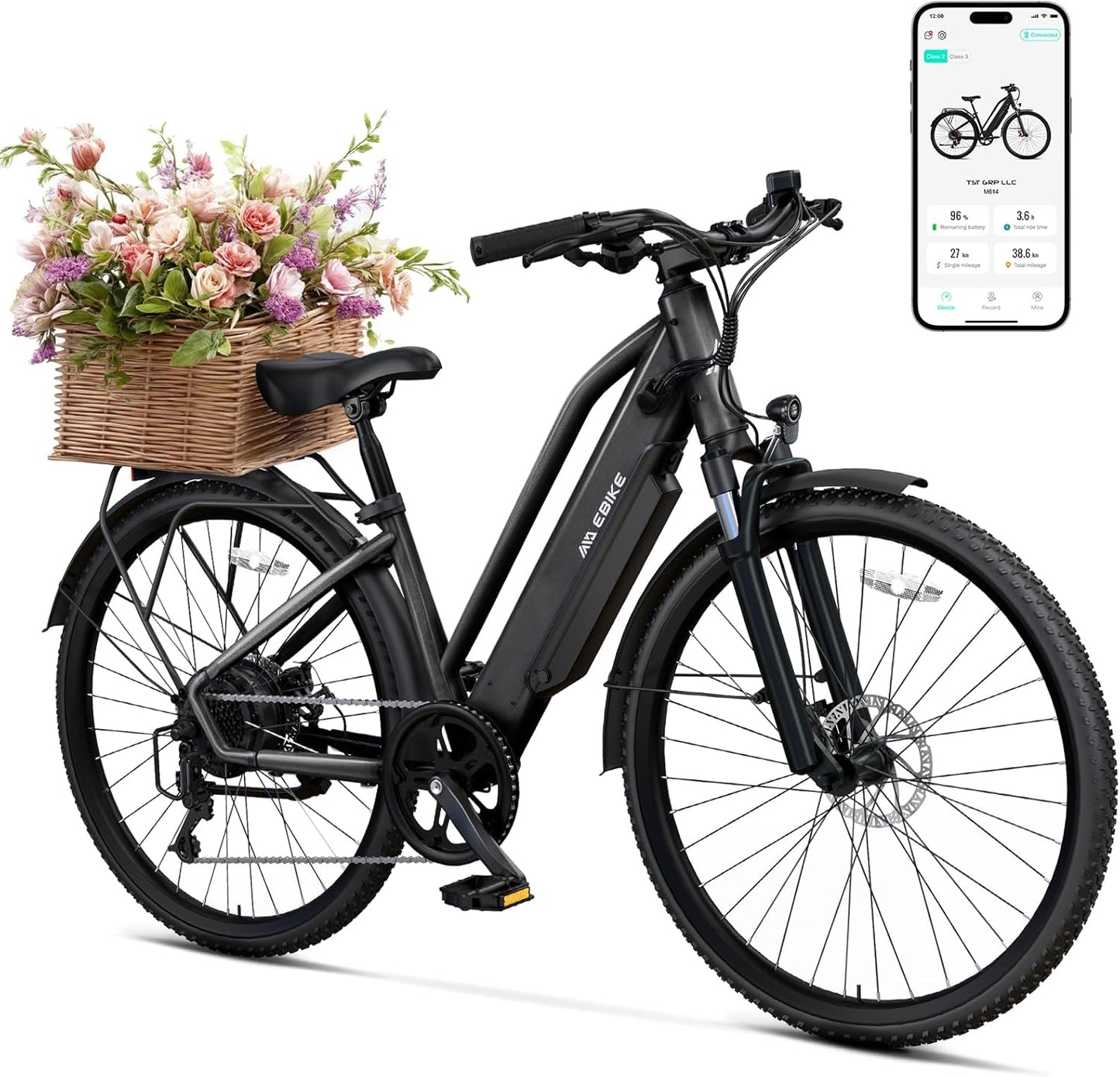 TST Electric Bike for Adults with Powerful 1000W Motor