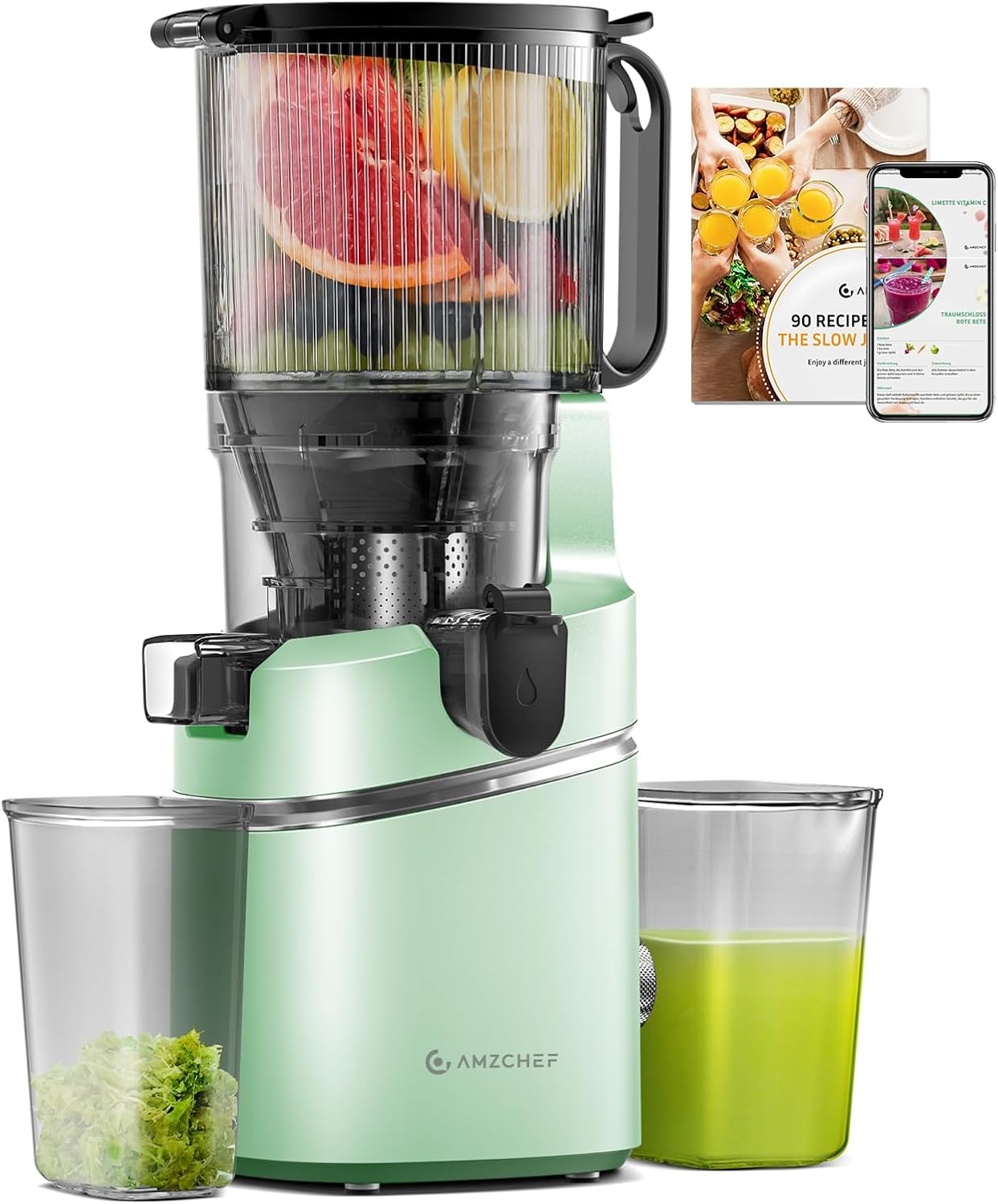 AMZCHEF Juicer Machines for Whole Vegetable & Fruit Juicing