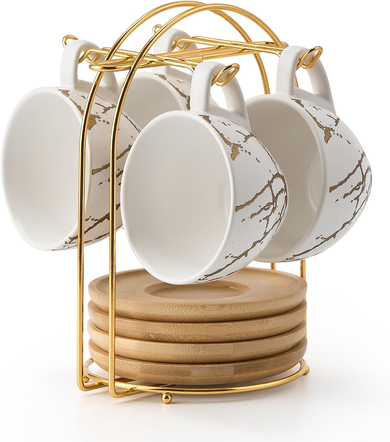 LUKA Ceramic Demitasse Espresso Cups Set for Coffee Lovers
