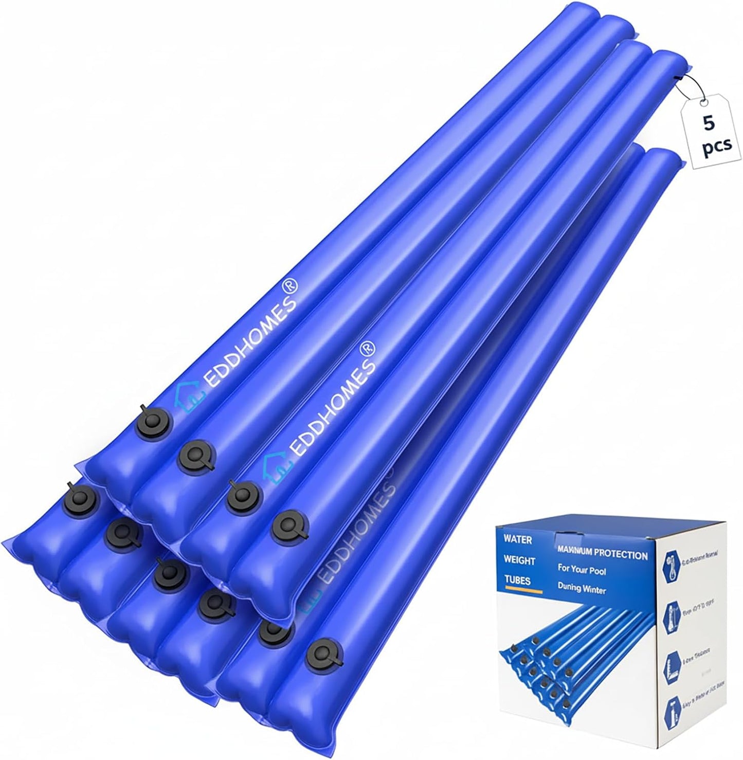 Water Bags for Pool Cover - 8.5 FT Double Water Bags for Inground