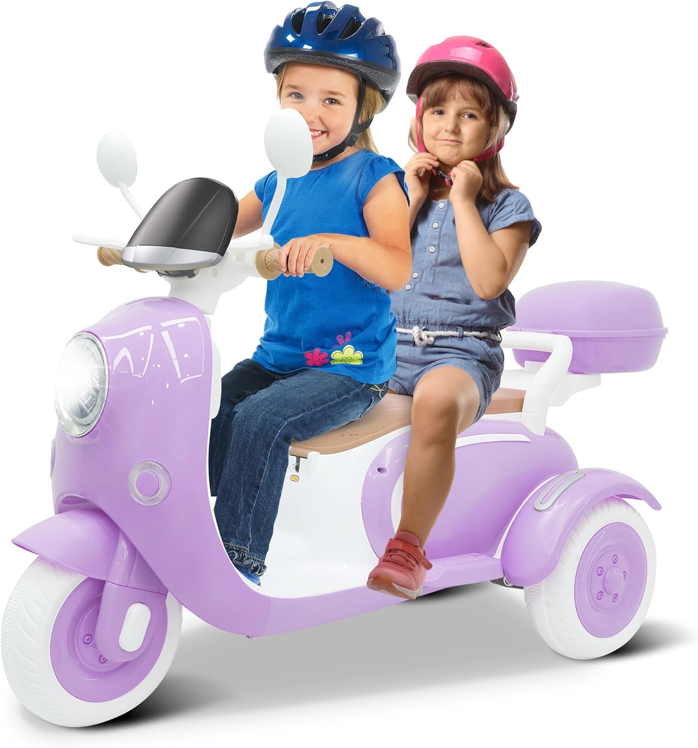 12V Electric Kids Motorcycle for 2 Riders with Remote Control
