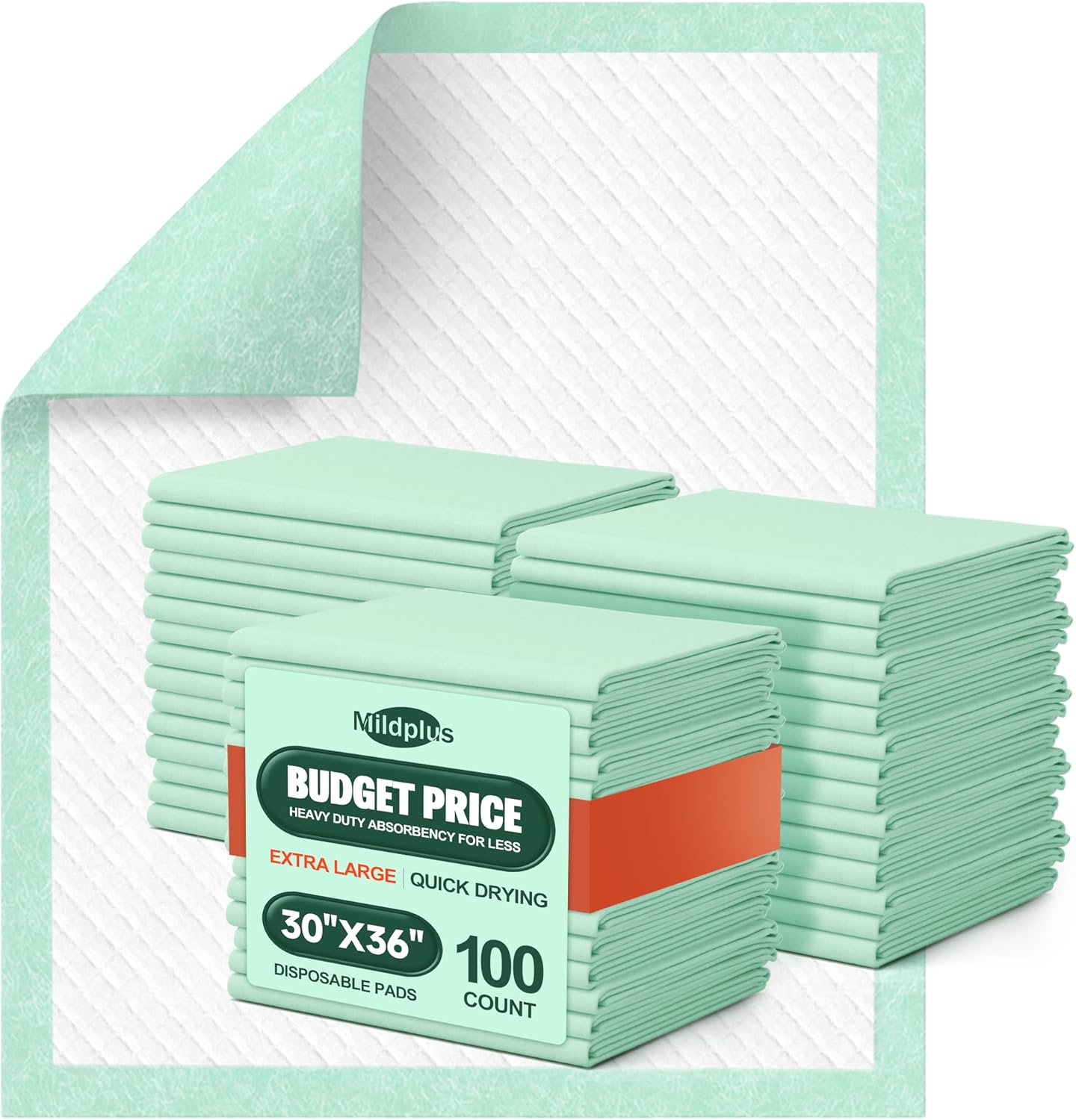 100 Count Disposable Bed Pads for Heavy Absorbency Needs