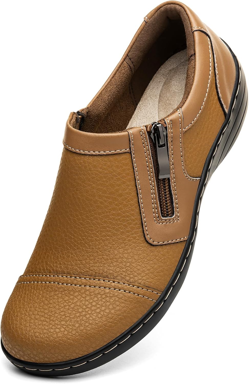 Women's Comfortable Lightweight Leather Loafers for Everyday Wear