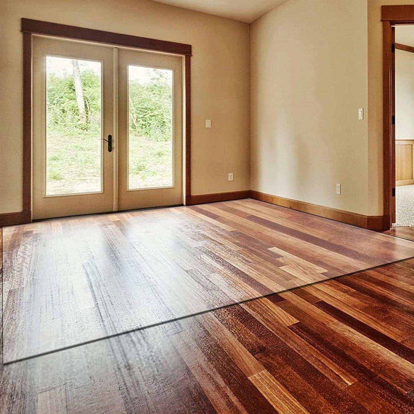MM MELISEN Clear Heavy Duty Chair Mat for Wood Floors