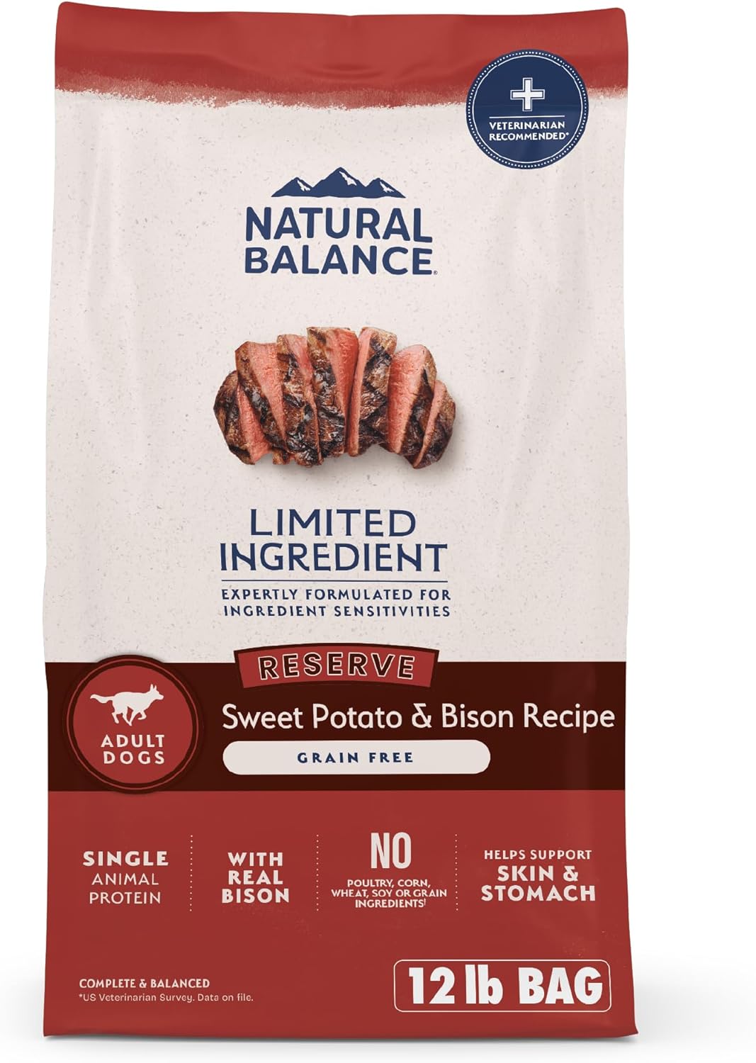 Natural Balance Limited Ingredient Grain-Free Dog Food 12 lb