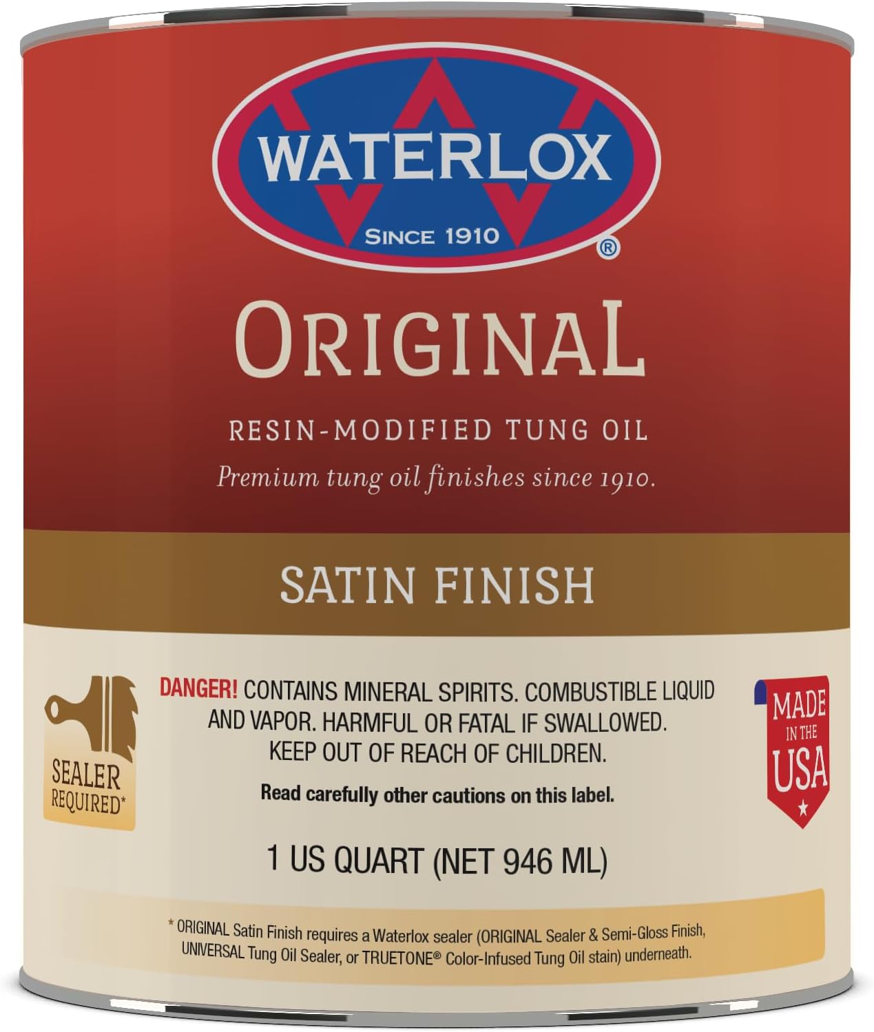 Waterlox TB 6044 Original Satin Finish for Durable Protection