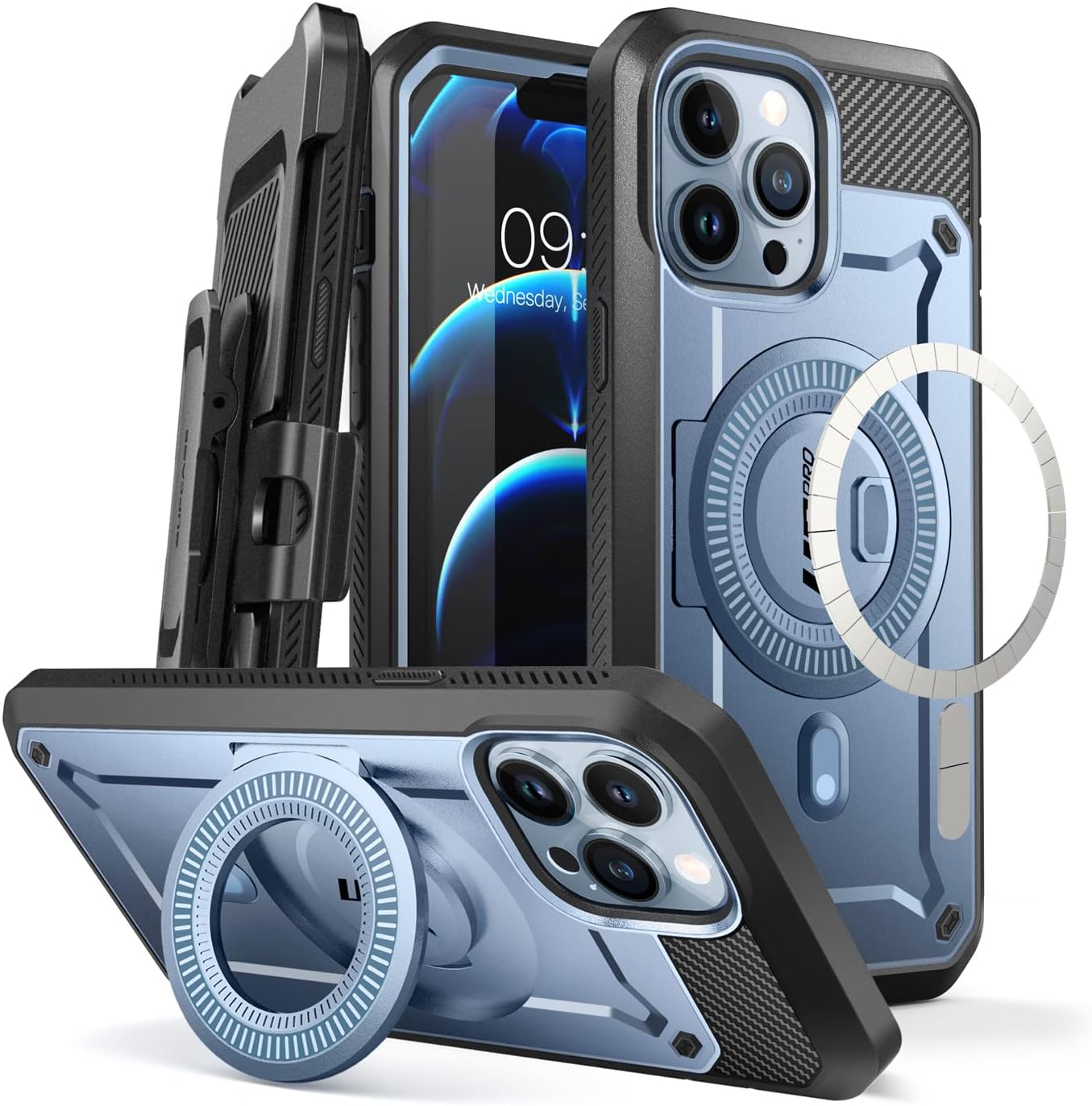 SUPCASE iPhone 13 Pro Max Case with Stand and Screen Protector