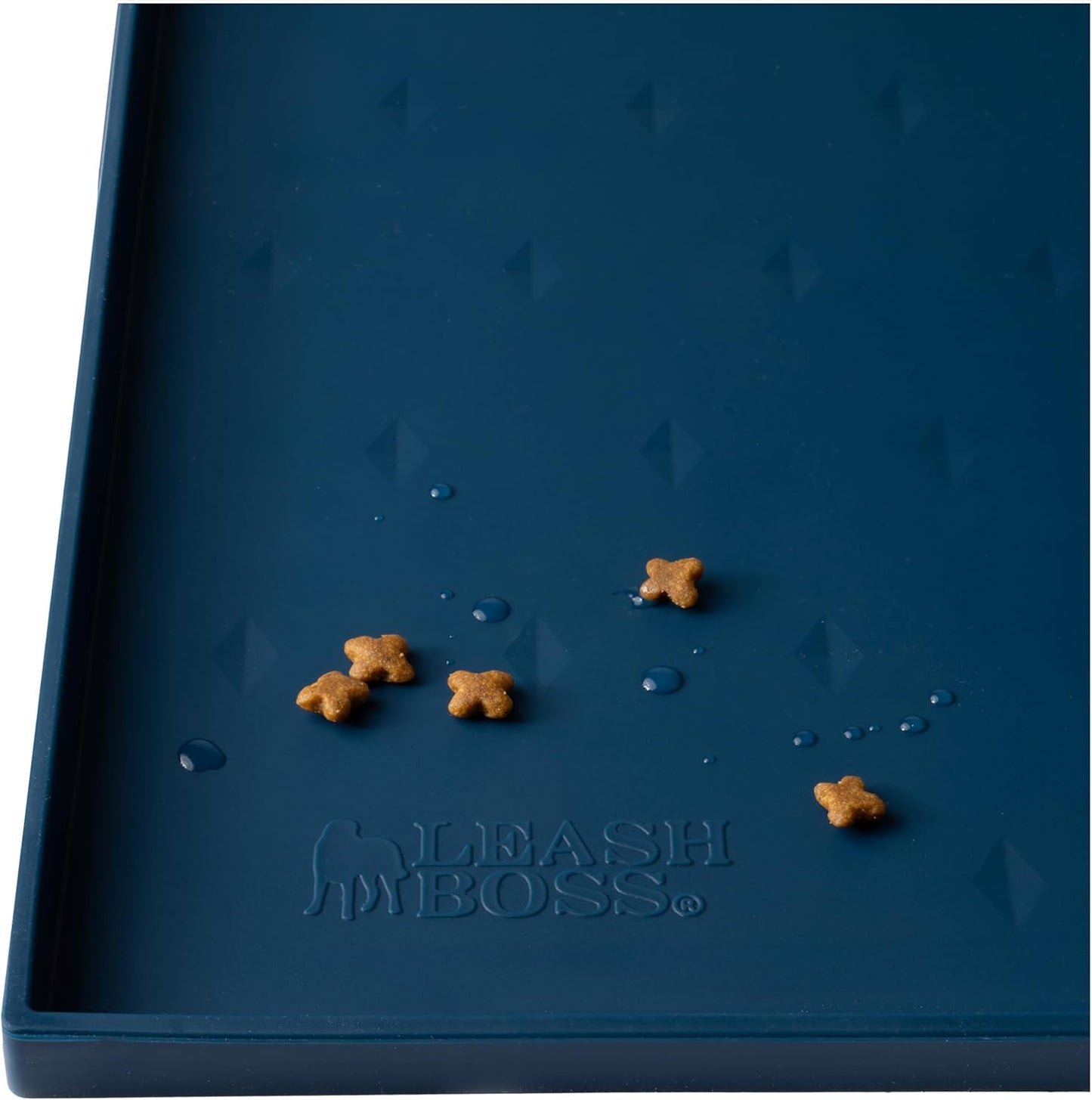 Leash Boss Dog Food Mat: Waterproof Silicone Pet Feeding Mat