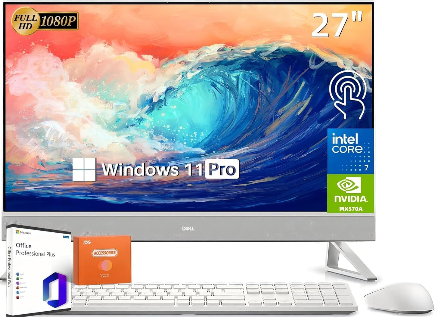 Dell Inspiron 27 FHD Touchscreen All-in-One Desktop Computer