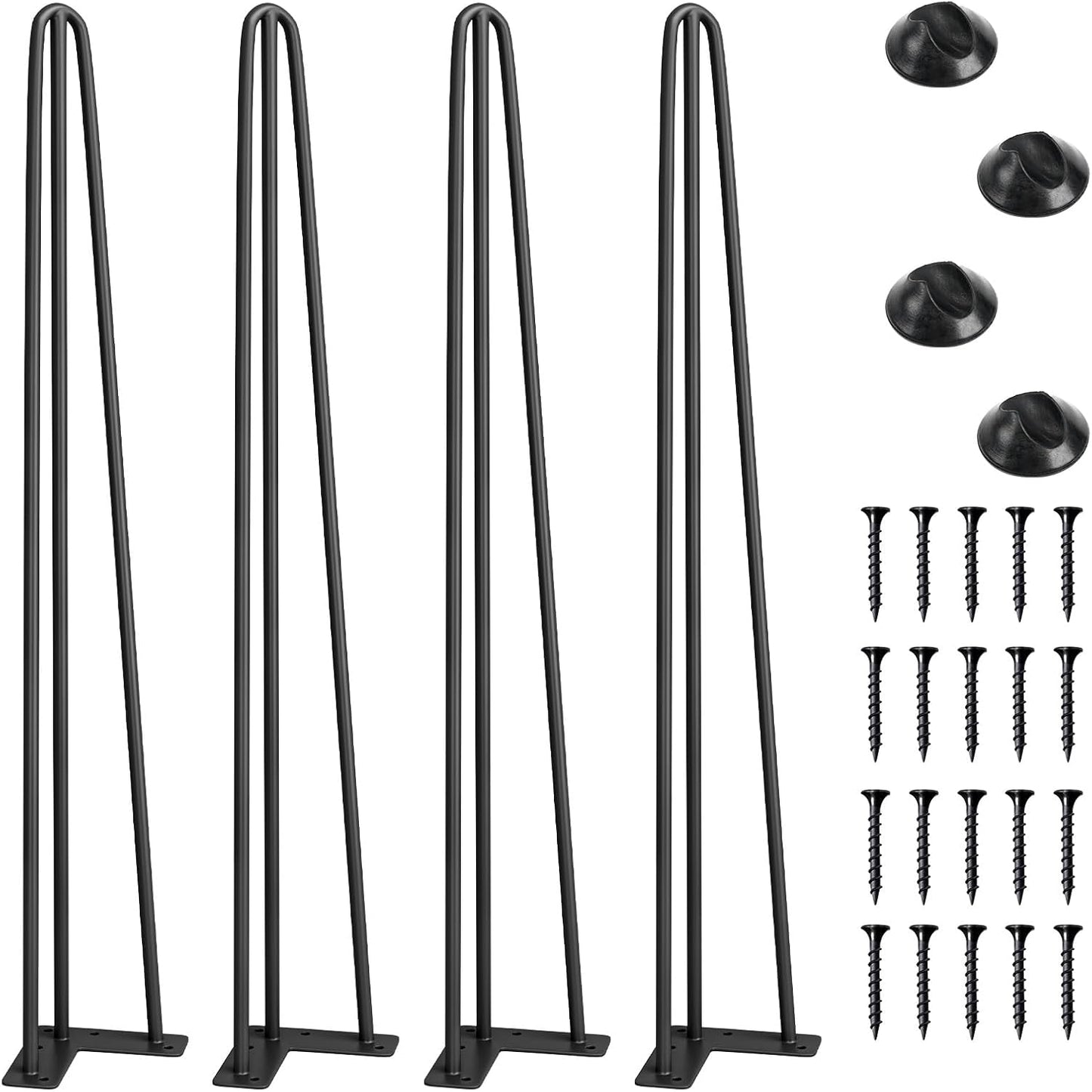 SMARTSTANDARD 26 Inch Hairpin Table Legs for Stylish Furniture