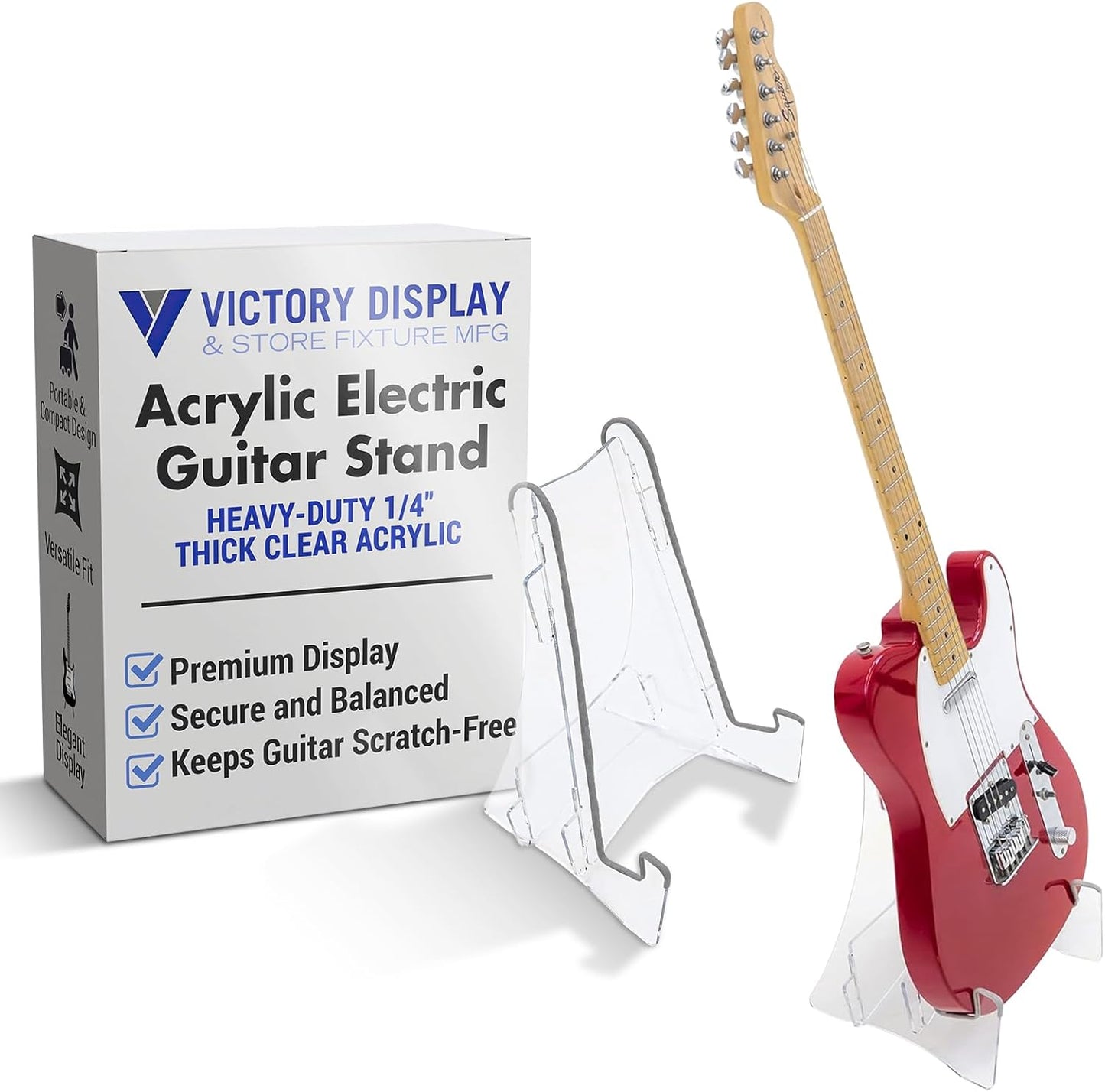 Foldable Victory Guitar Stand - Easy Display Setup