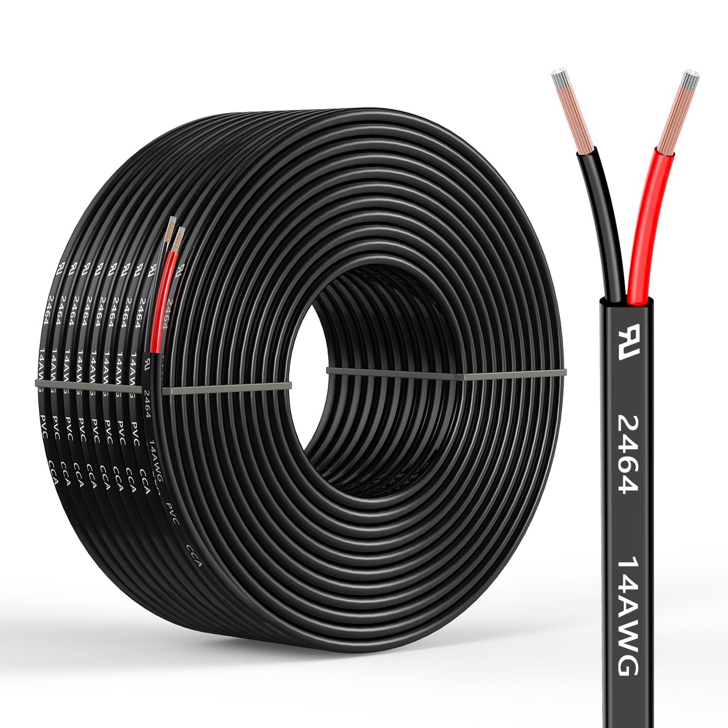 14 Gauge 2 Conductors 100FT Electrical Wire for Versatile Use