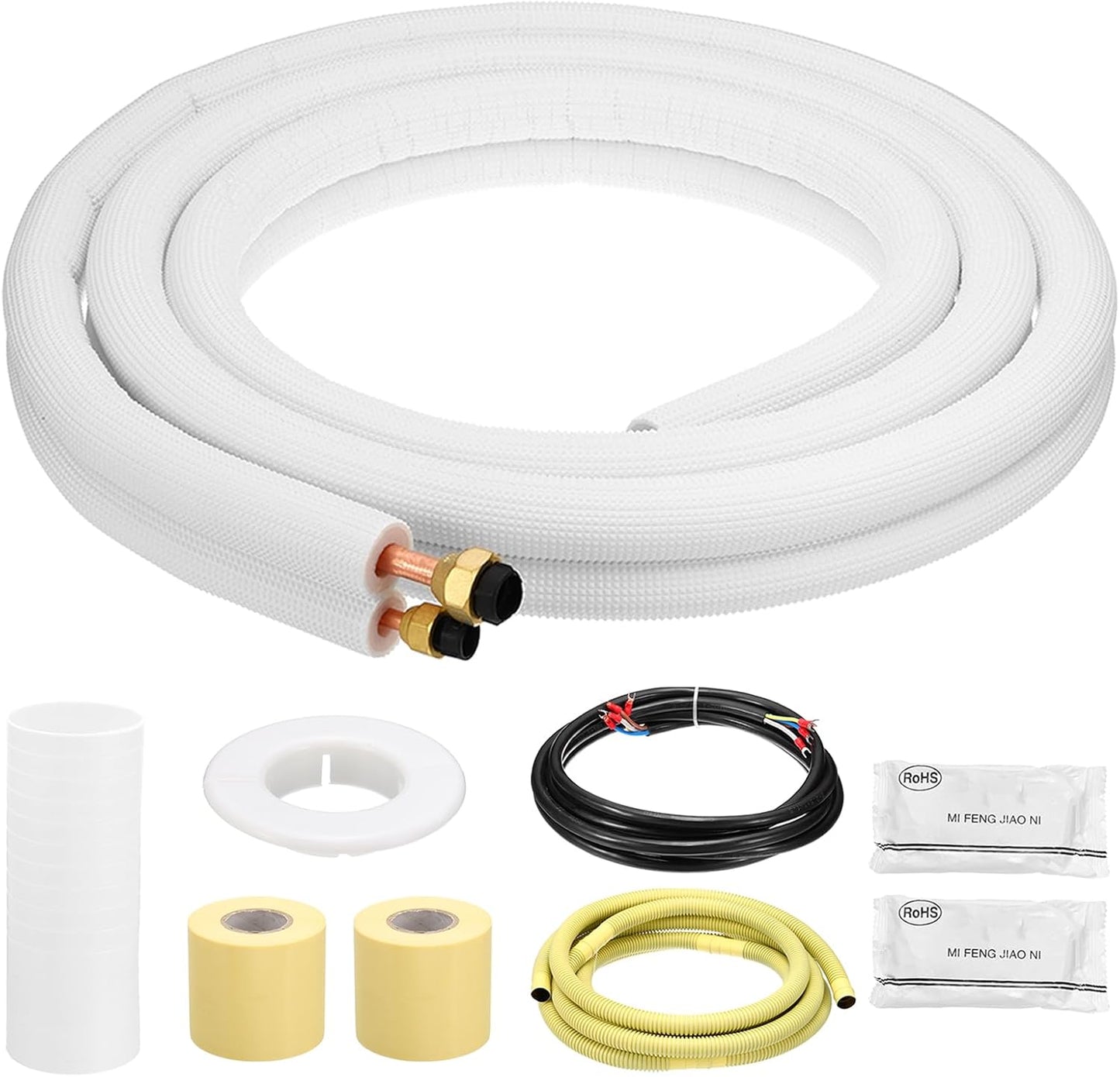 10 Ft Mini Split Copper Line Set - Quick Install for Efficient HVAC