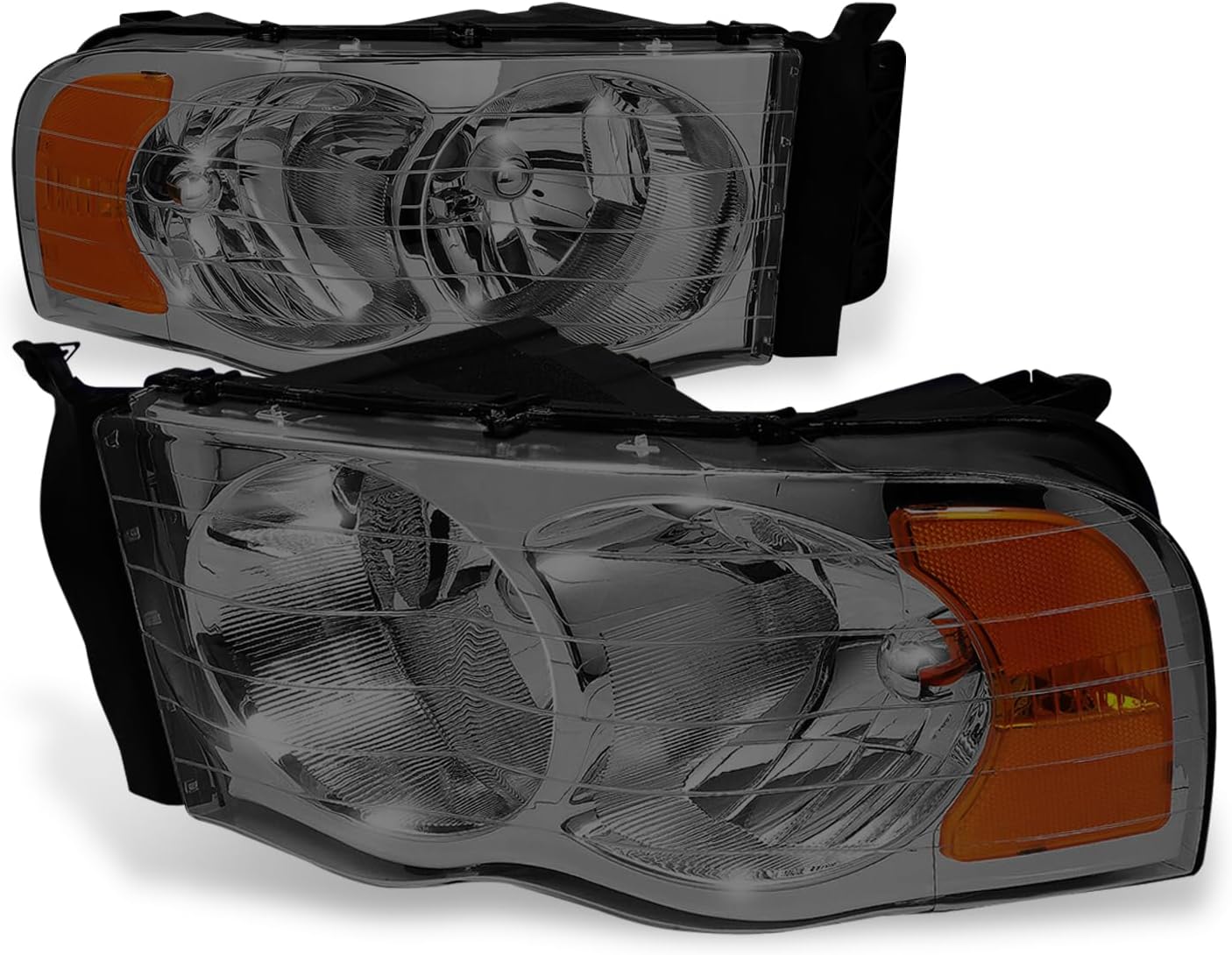Auto Dynasty Headlights Assembly for 2002-2005 Dodge Ram Models