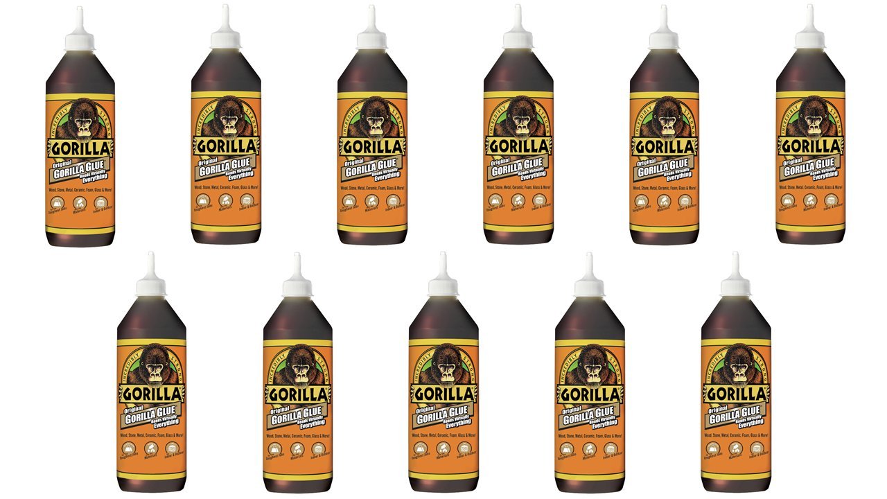 Gorilla Original Waterproof Polyurethane Glue, 36 oz Bottle, Brown