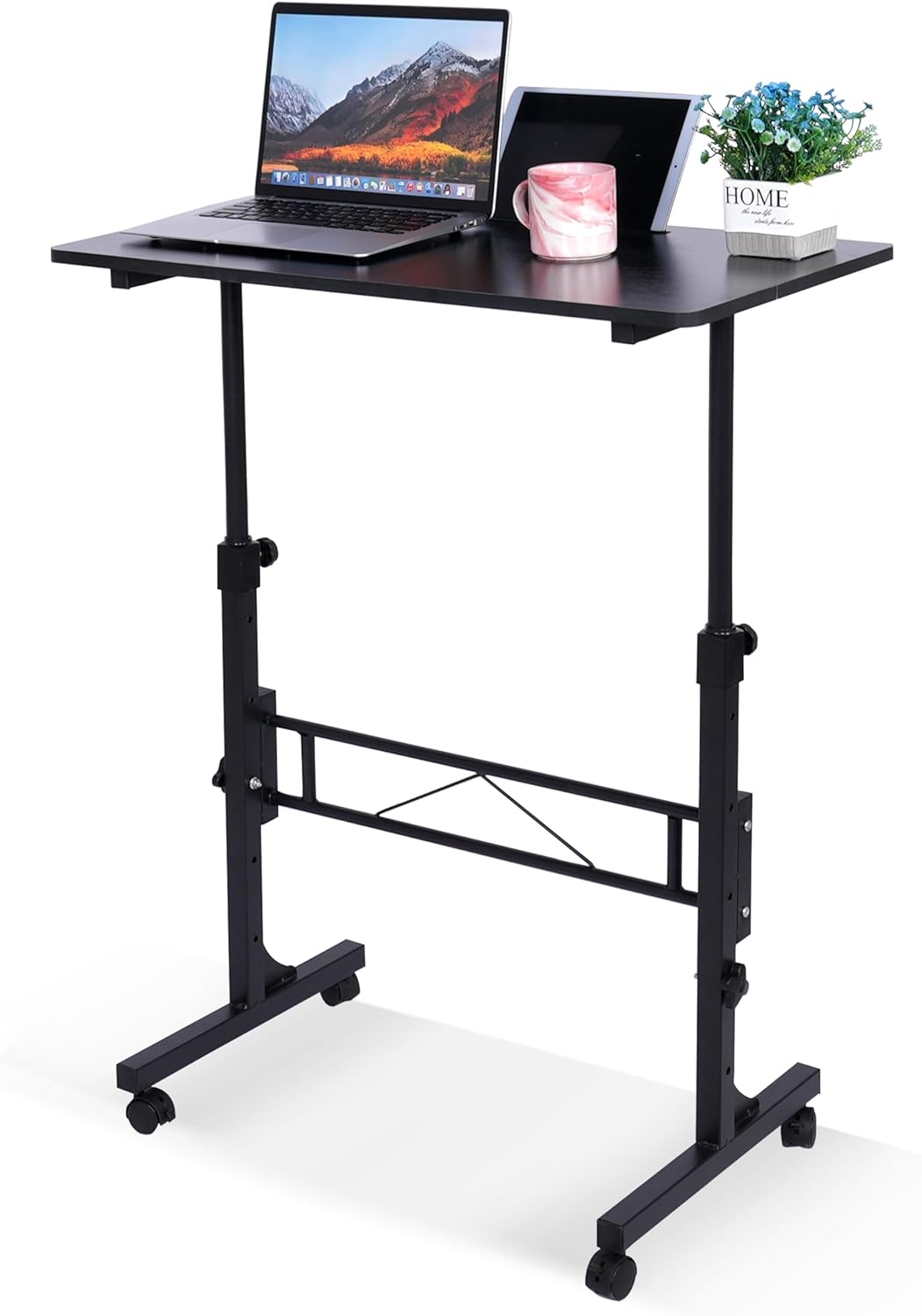Portable Standing Desk - Adjustable Height & Mobile - Sit Stand Anywhere - KLSMYHOKI