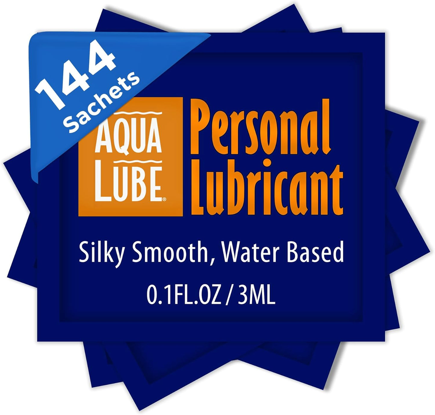 I Personal Water Based Lubricant for Men and Women - 144 Count