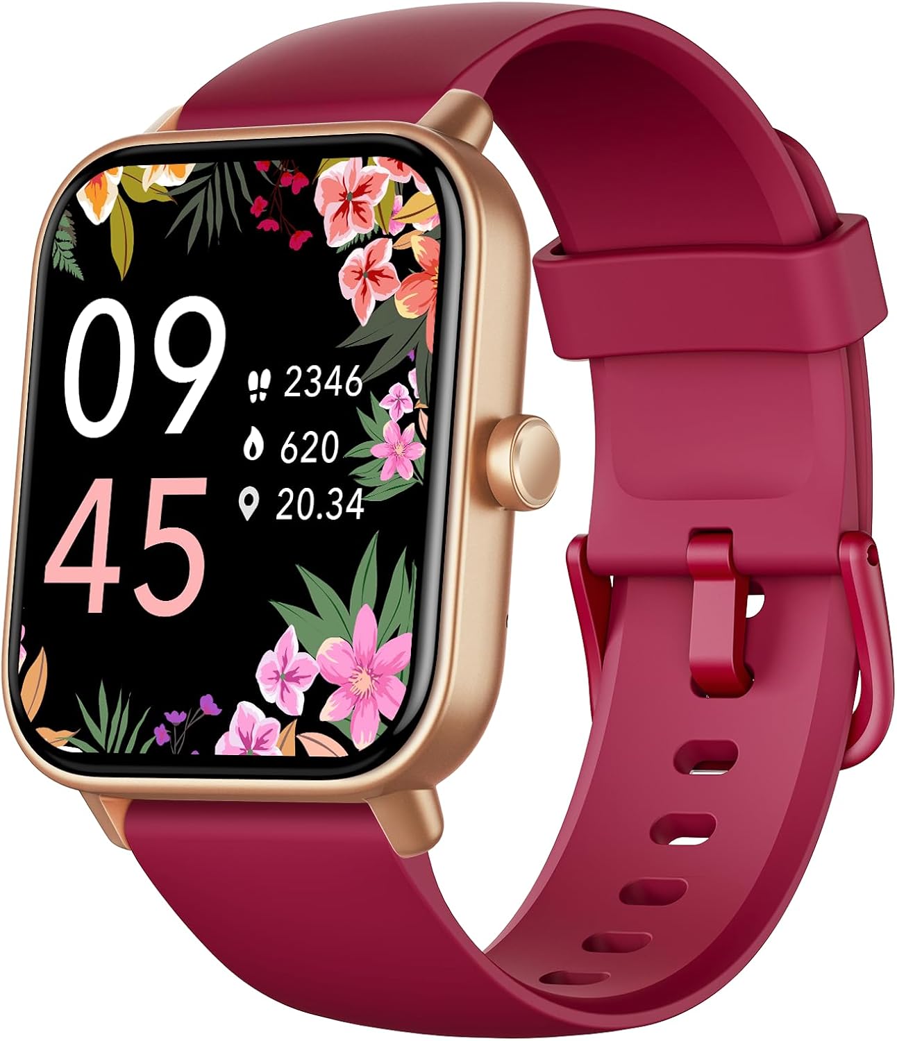 Fitpolo Women's Smartwatch: Alexa, Calls, Health Monitoring