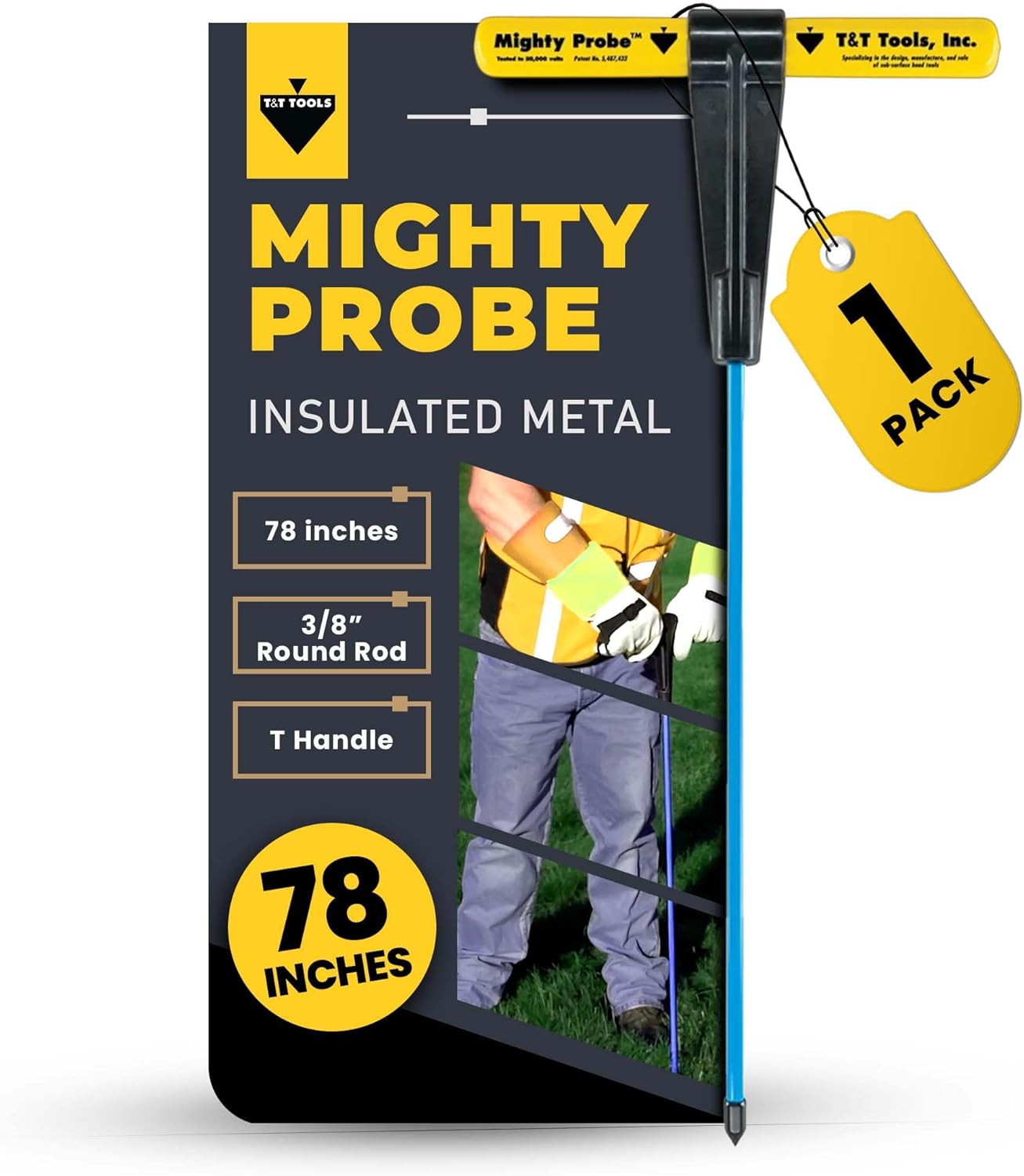 T&T Tools 78-Inch Mighty Probe for Soil Testing and Landscaping