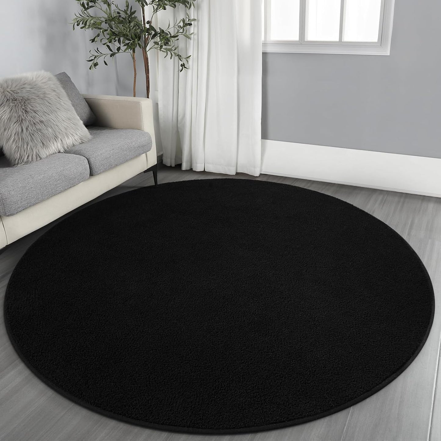 Ultra Soft Round Area Rugs for Living Room and Bedroom Decor