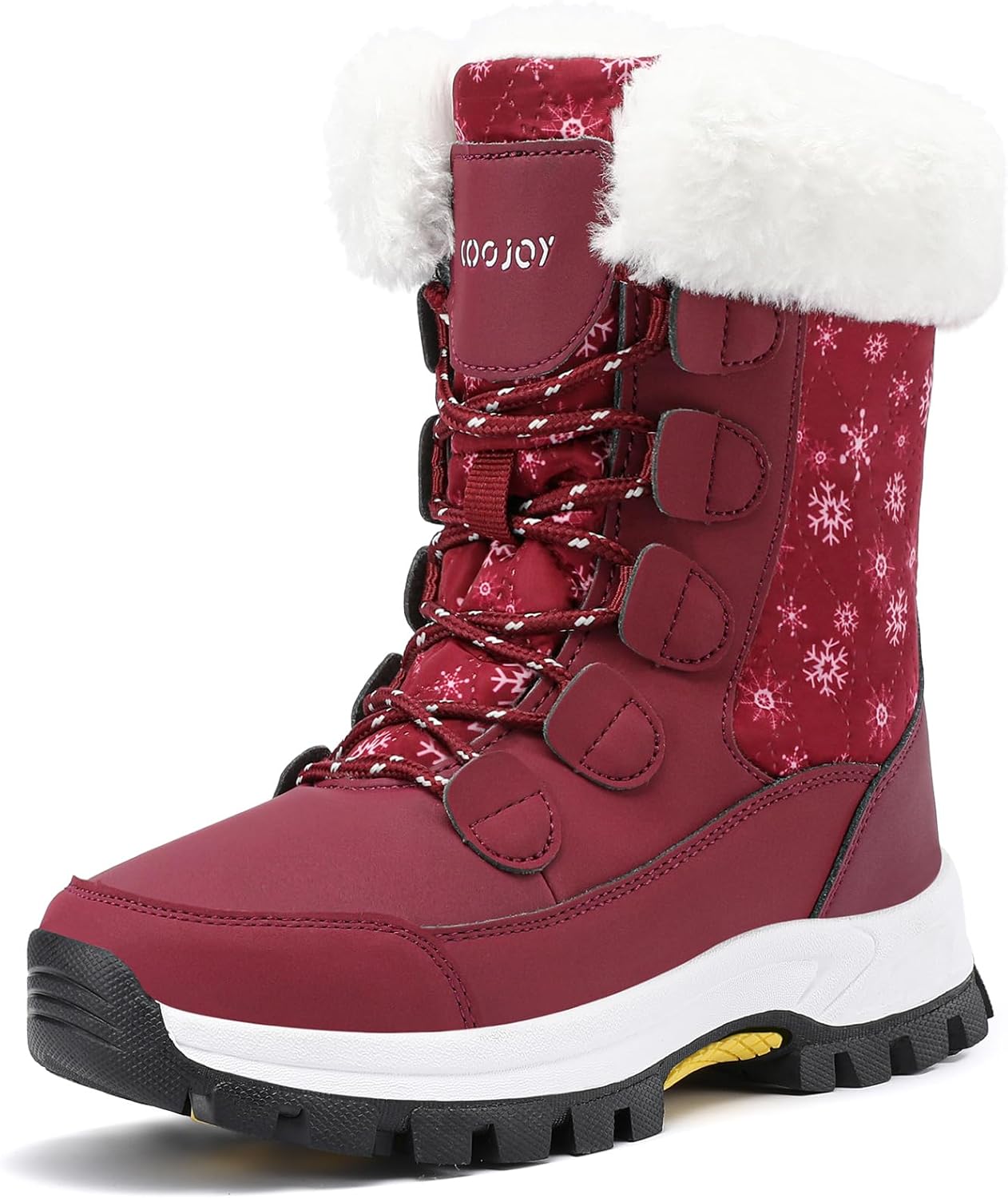 COOJOY Womens Winter Snow Boots Waterproof Comfortable Hiking Booties