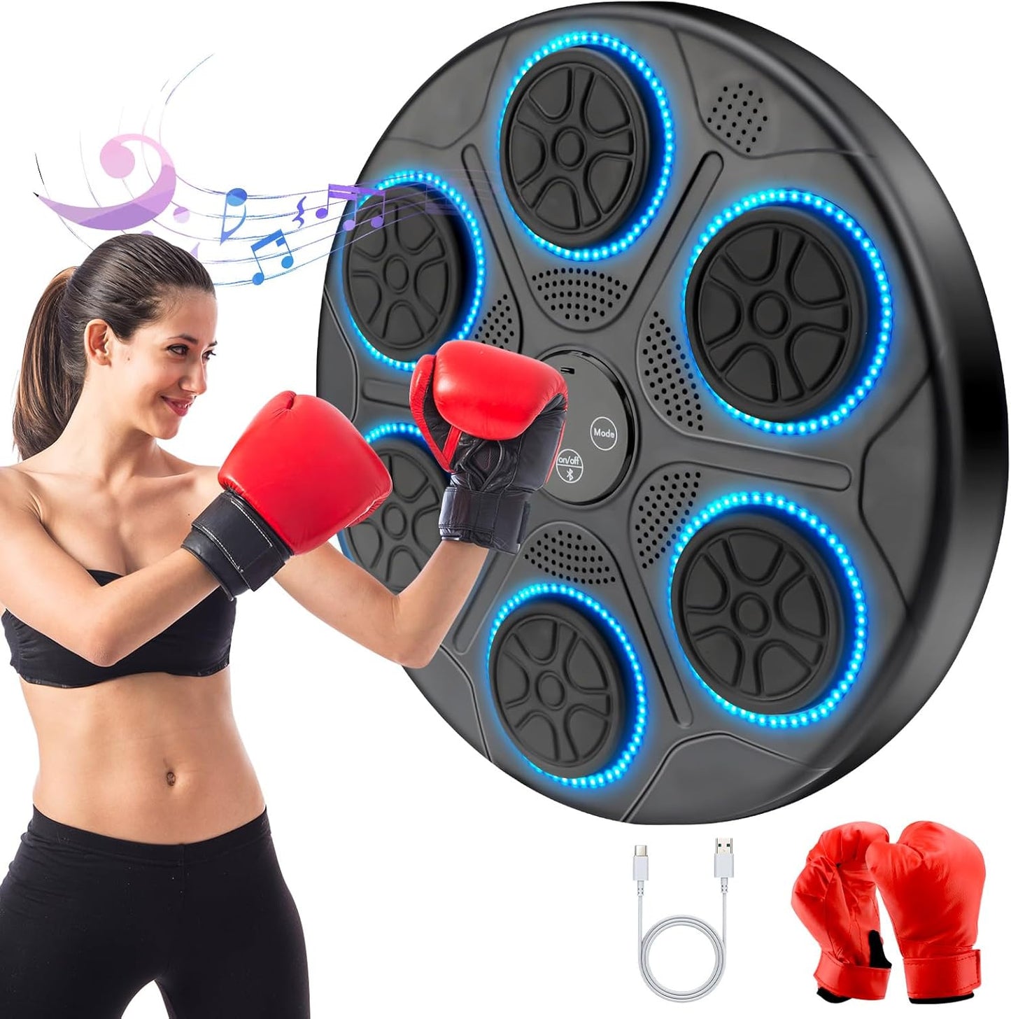 Quiet Music Boxing Wall Target for Home Workout
