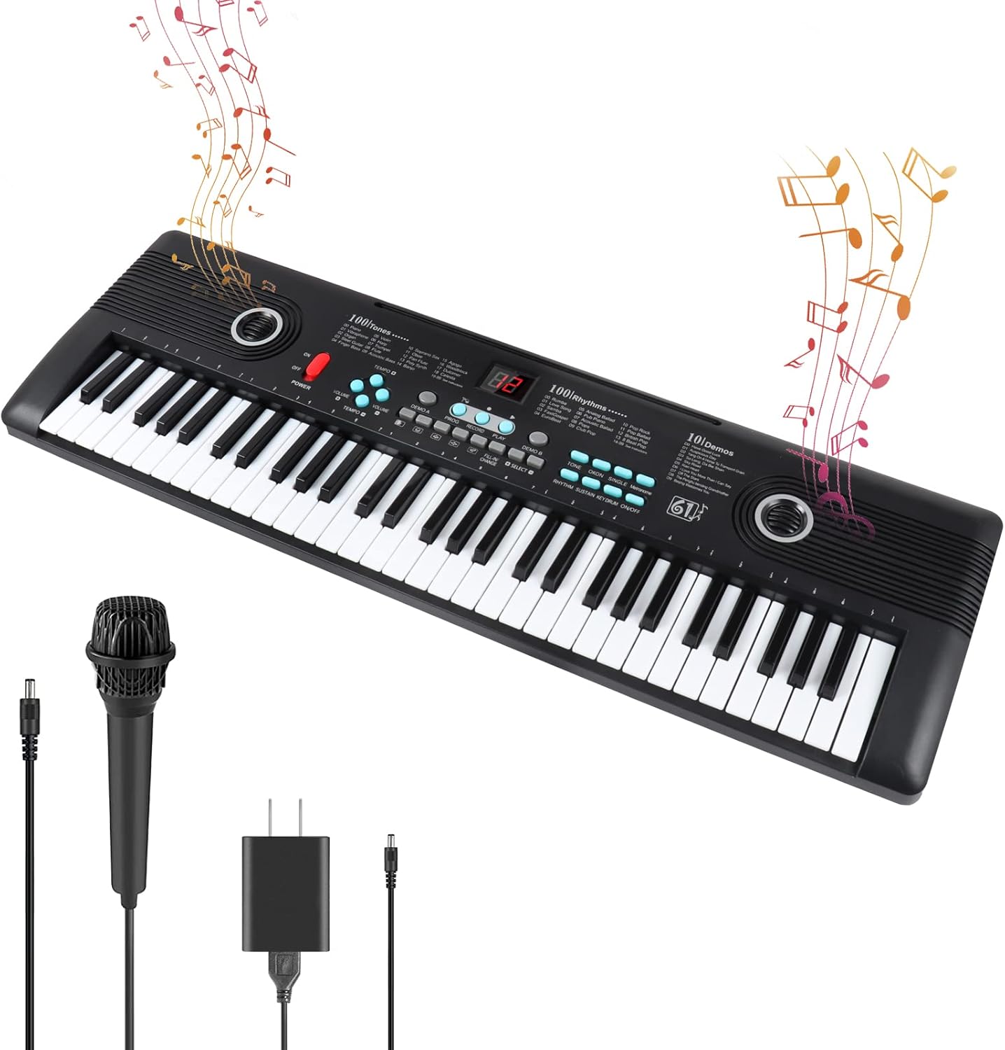 61 Keys Keyboard Piano for Kids - Portable Digital Piano Gift