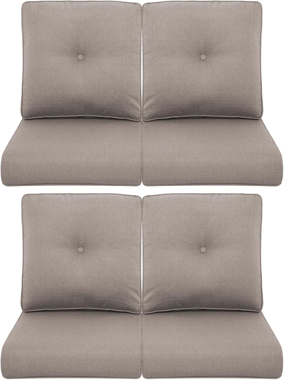 Patio Chair Cushions 4 Packs for Outdoor Rocking Swivel Chairs
