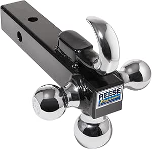 Reese Tri-Ball Mount with Hook for Versatile Towing Needs