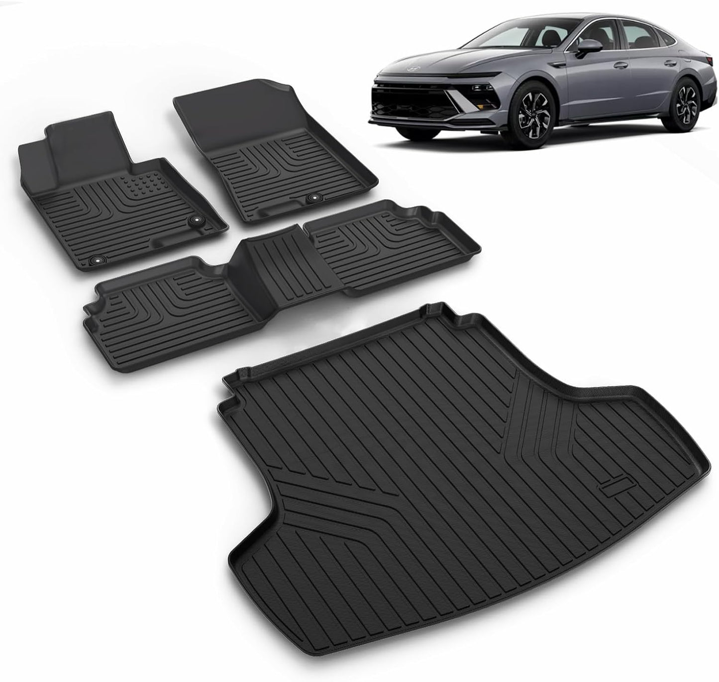 All Weather Car Floor Mats & Cargo Liner Set for Kia K5 2021-2025