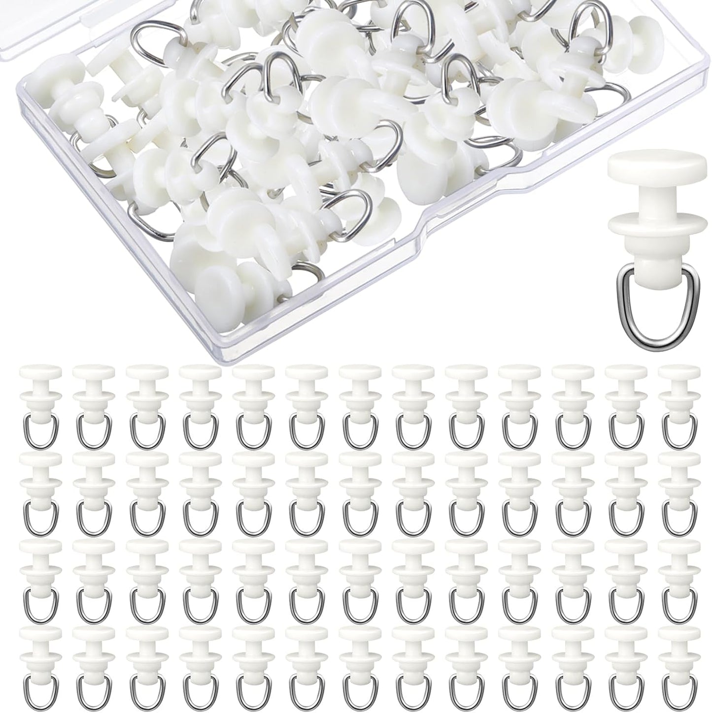 150 Pcs Curtain Glider Hooks for Versatile Hanging