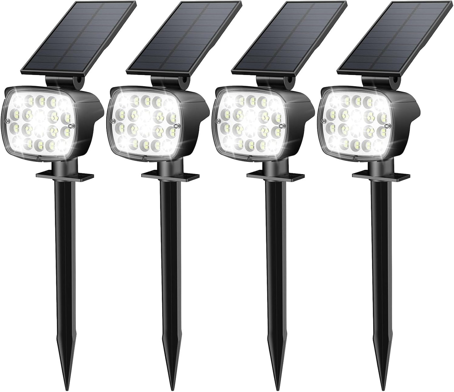 Kaxiida Solar Lights Outdoor Waterproof - Ultra Bright Uplights