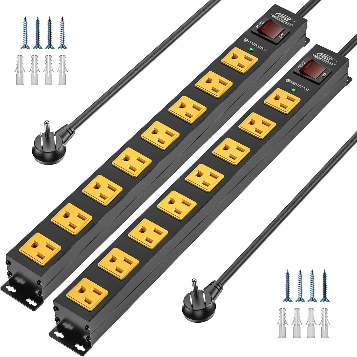 Heavy Duty Power Strip with 8 Outlets and Surge Protection