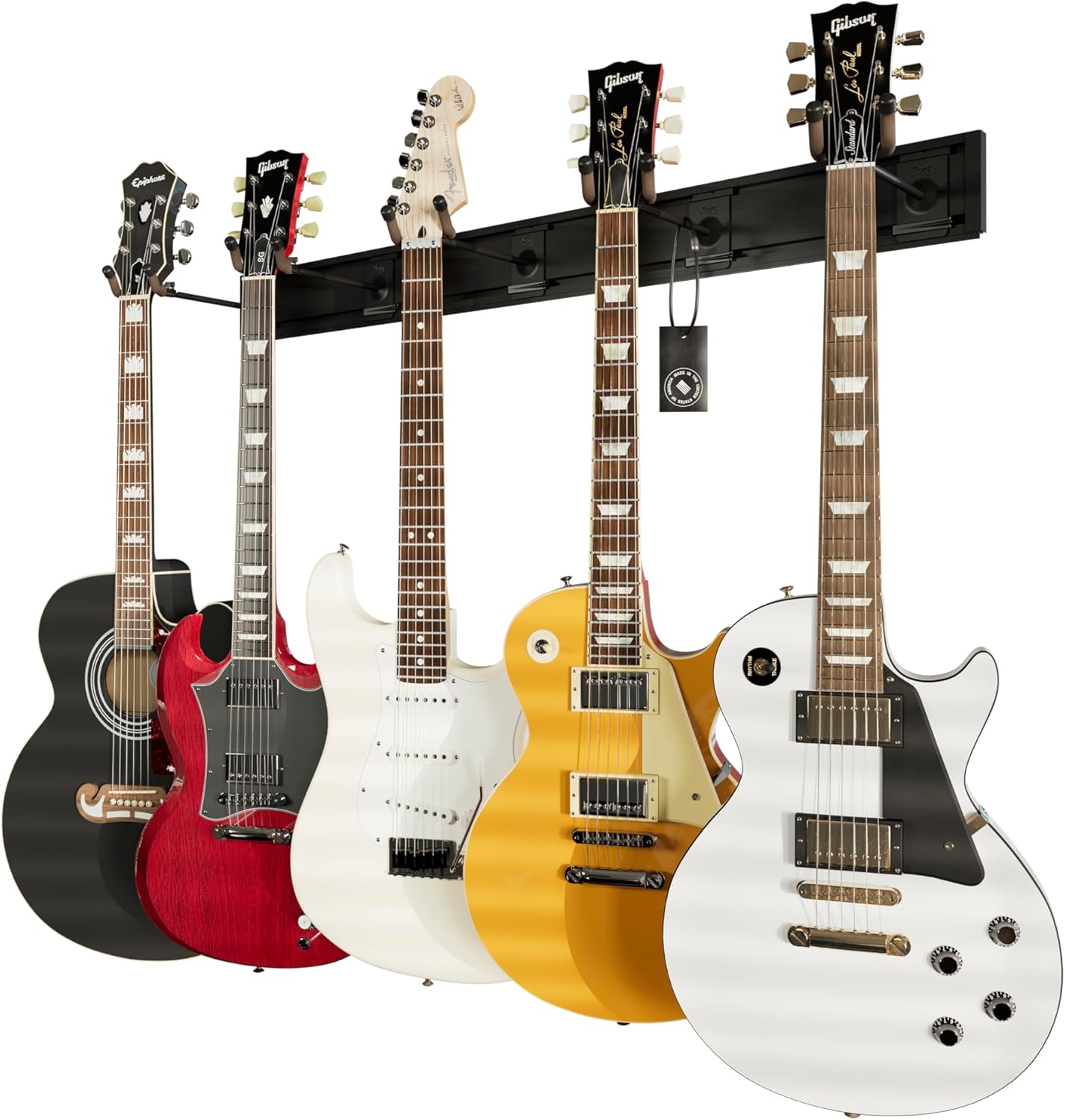 String Swing Guitar Wall Rack for Acoustic & Electric Guitars