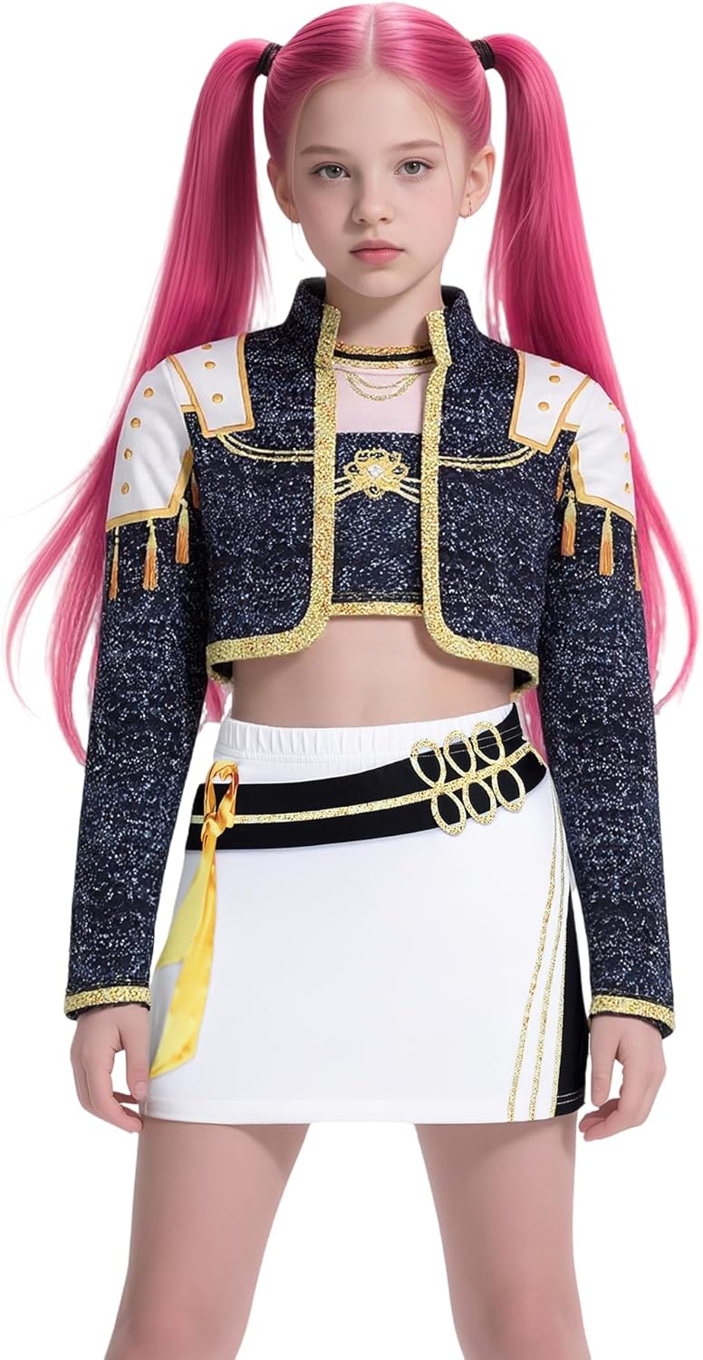 Demon Cosplay Hunters Costume for Kids 3-14Y Girls Halloween